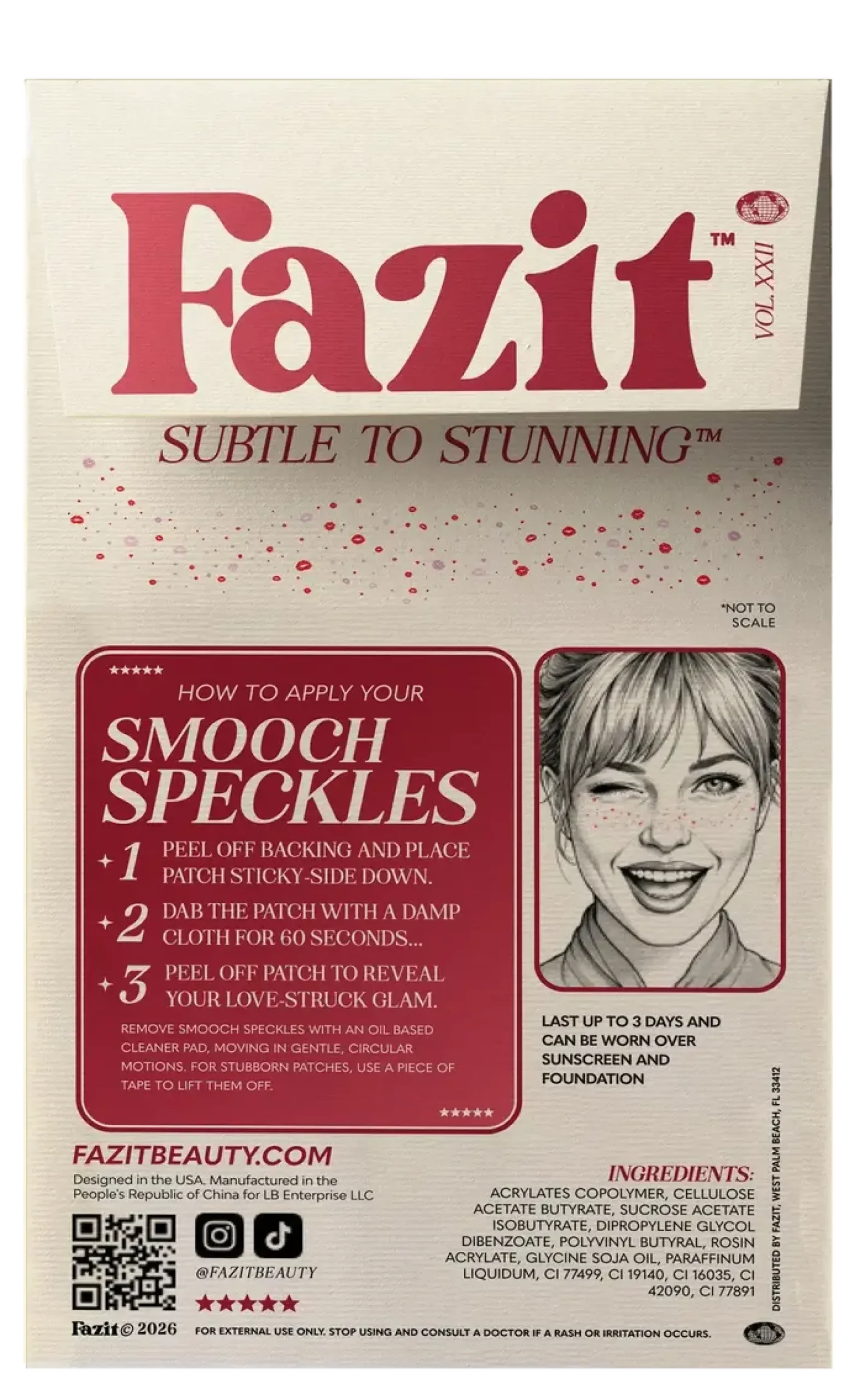 Best Smooch Speckles Face Jewels