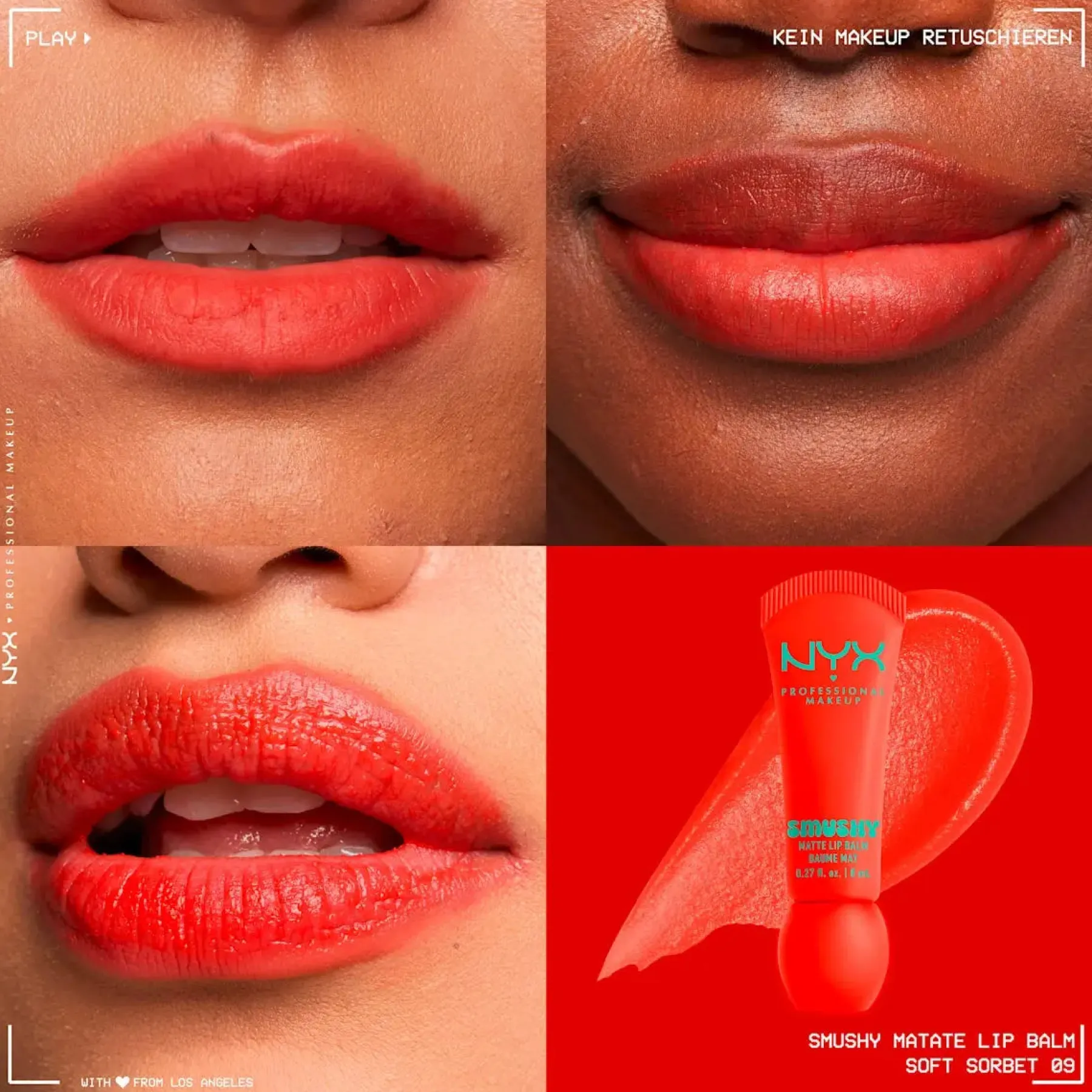 Best Smushy Matte Lip Balm Soft Sorbet Vegan Pflege|Lippenbalsam