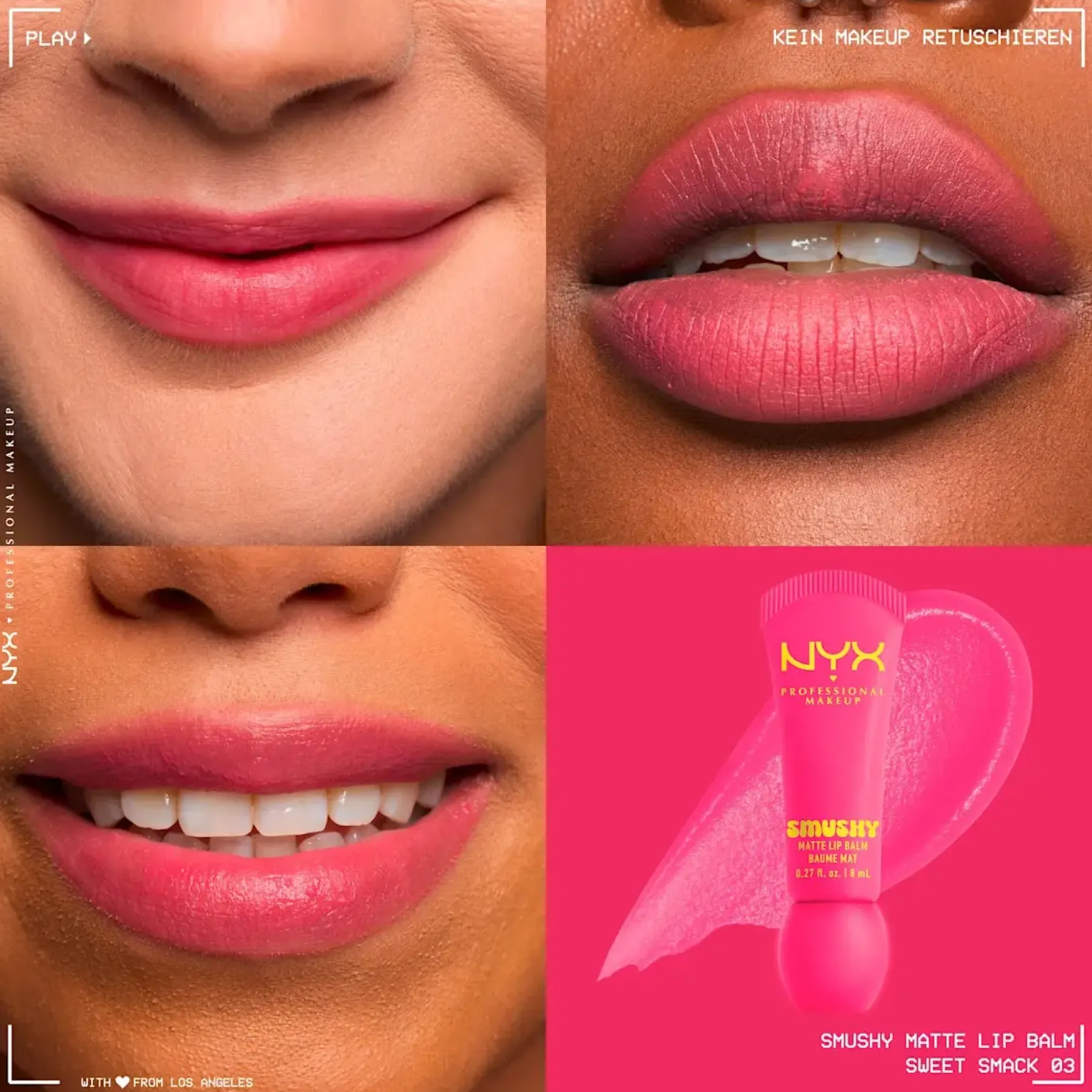 Outlet Smushy Matte Lip Balm Sweet Smack Vegan Pflege|Lippenbalsam