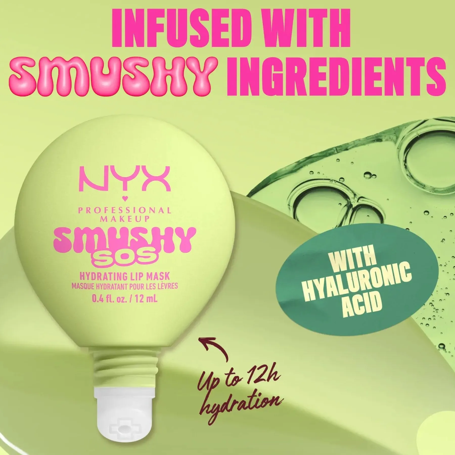 Outlet Smushy SOS Lip Mask 01 Green Sereni Tea Vegan Pflege|Lippenmaske