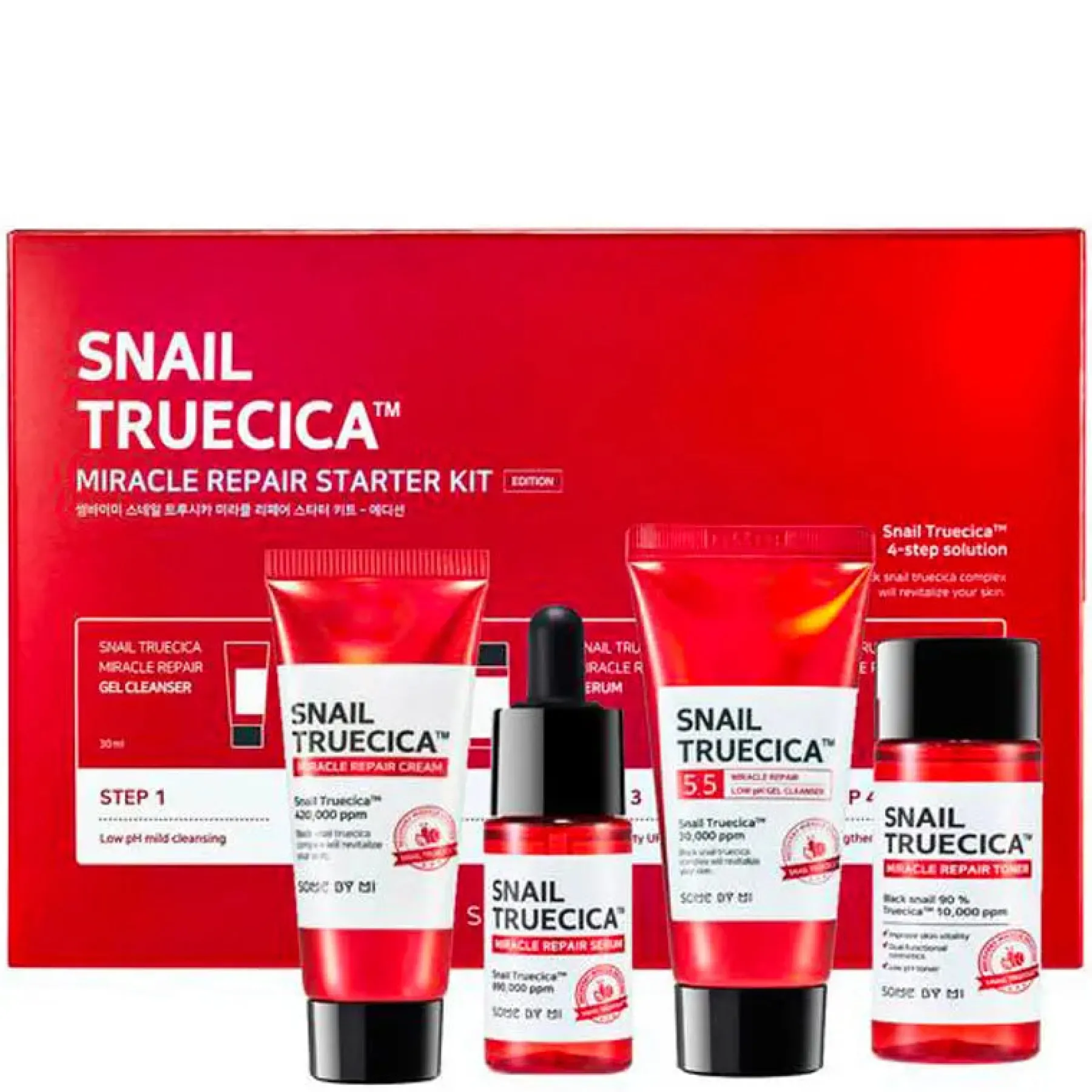 Discount Snail Truecica Miracle Repair Starter Kit Hauptzutat|Korean Skincare Routine