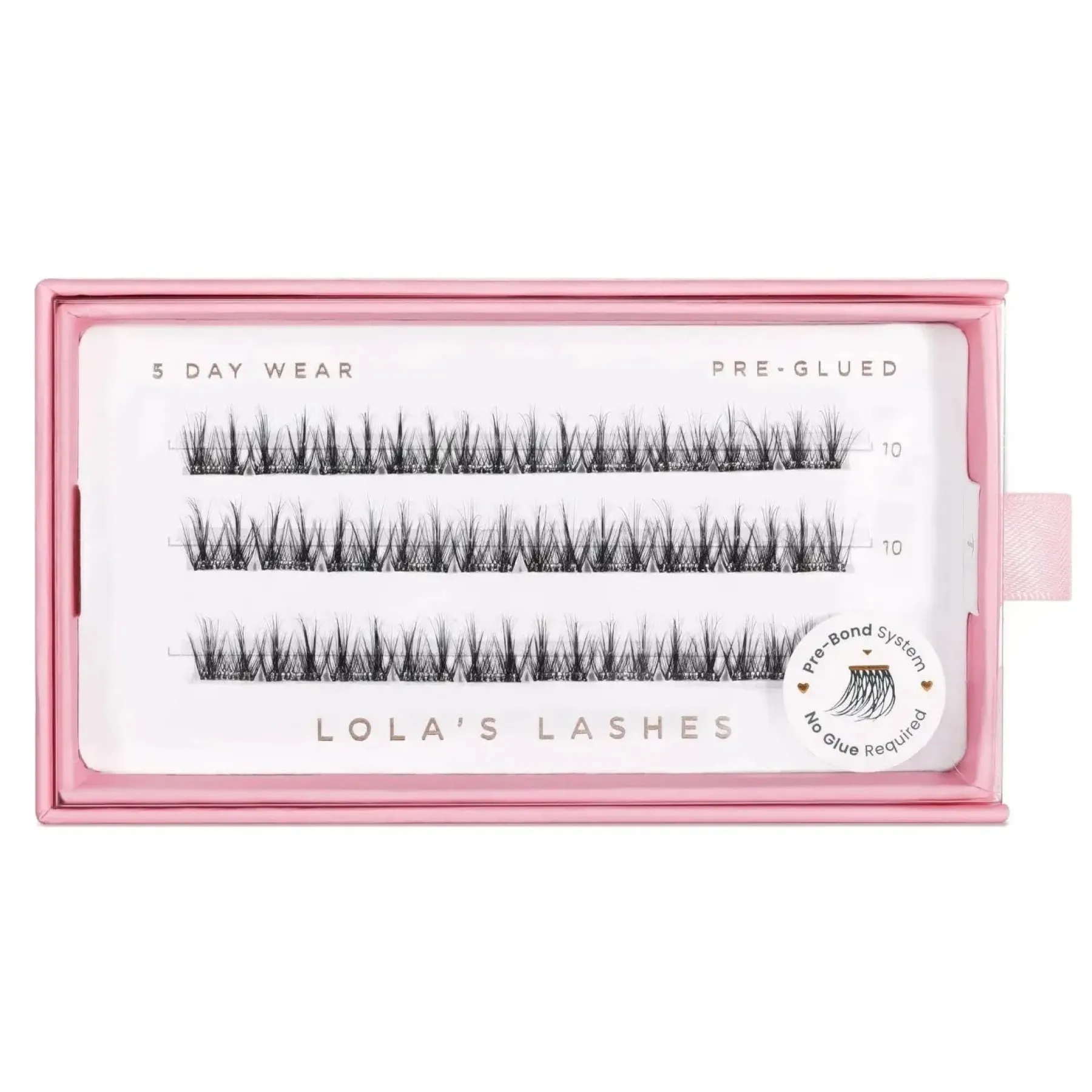 Sale Soft Definition Single Length Pre-glued Lashes 10 mm Short Künstliche Wimpern