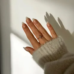 Clearance Soft Gel Press-On Nails Creamer Künstliche Nägel