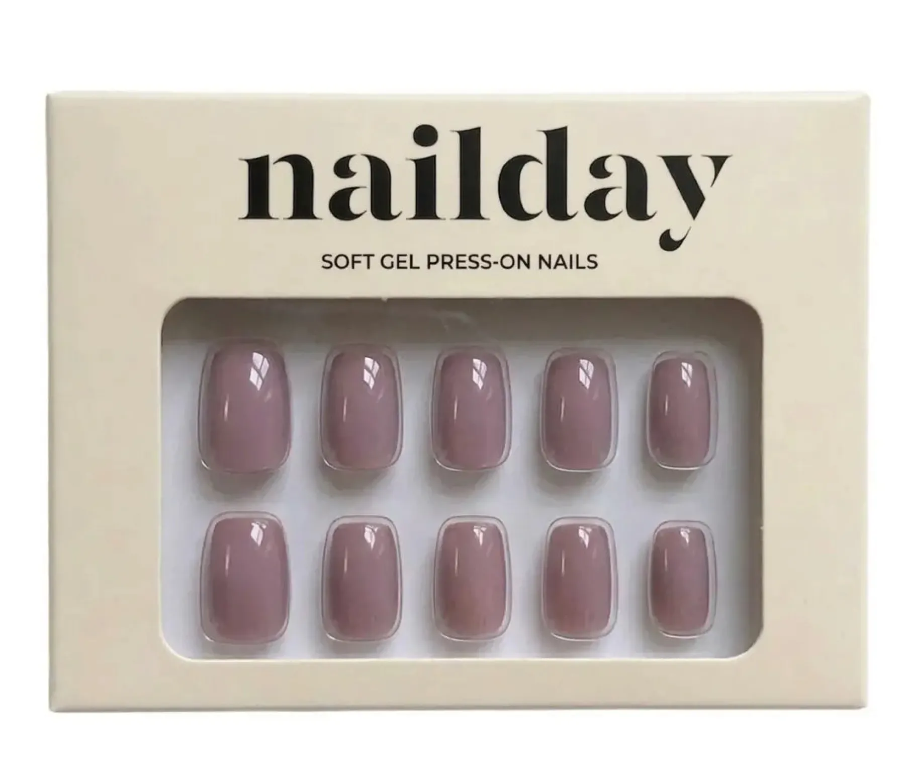 Outlet Soft Gel Press-On Nails Dusty Rose Künstliche Nägel