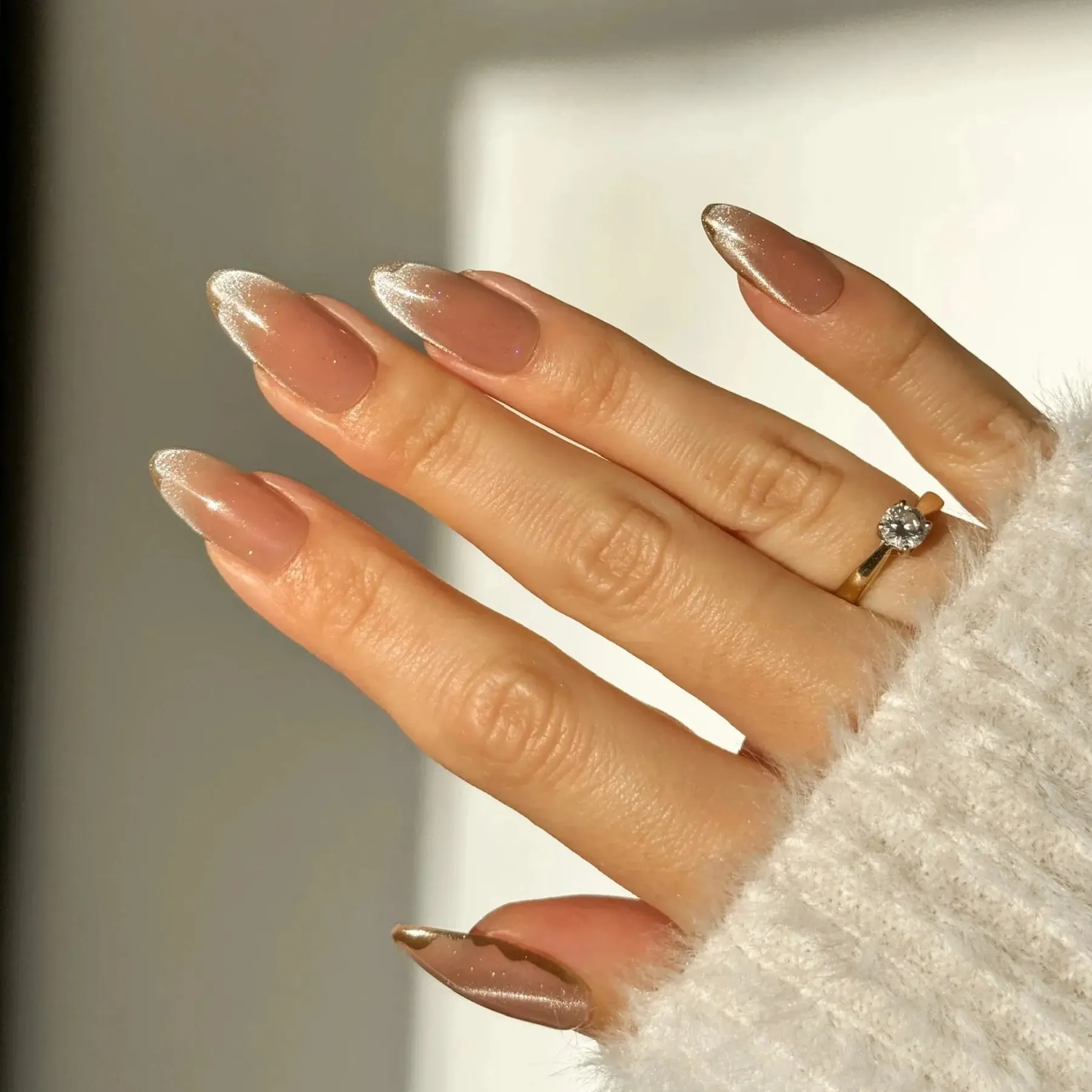 New Soft Gel Press-On Nails Gold Digger Künstliche Nägel|Veganer Nagellack