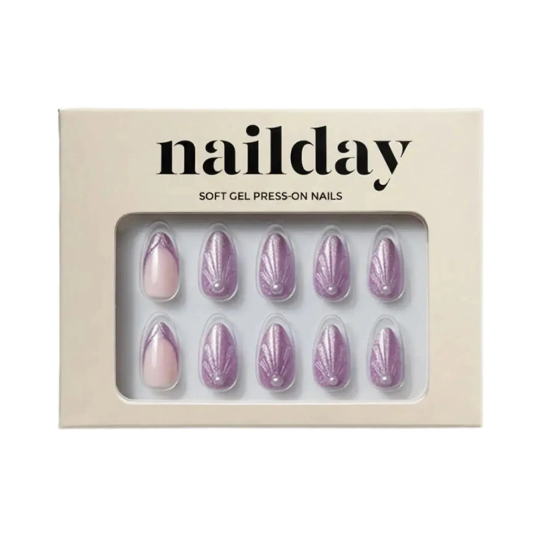 Outlet Soft Gel Press-On Nails Mermaid Künstliche Nägel