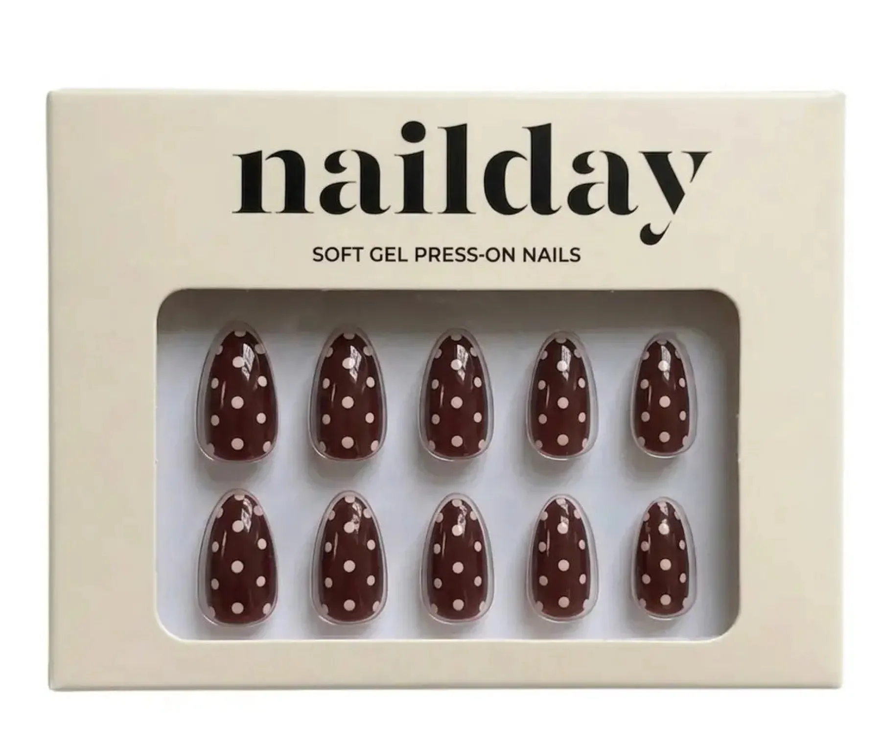 Soft Gel Press-On Nails Spotted Künstliche Nägel
