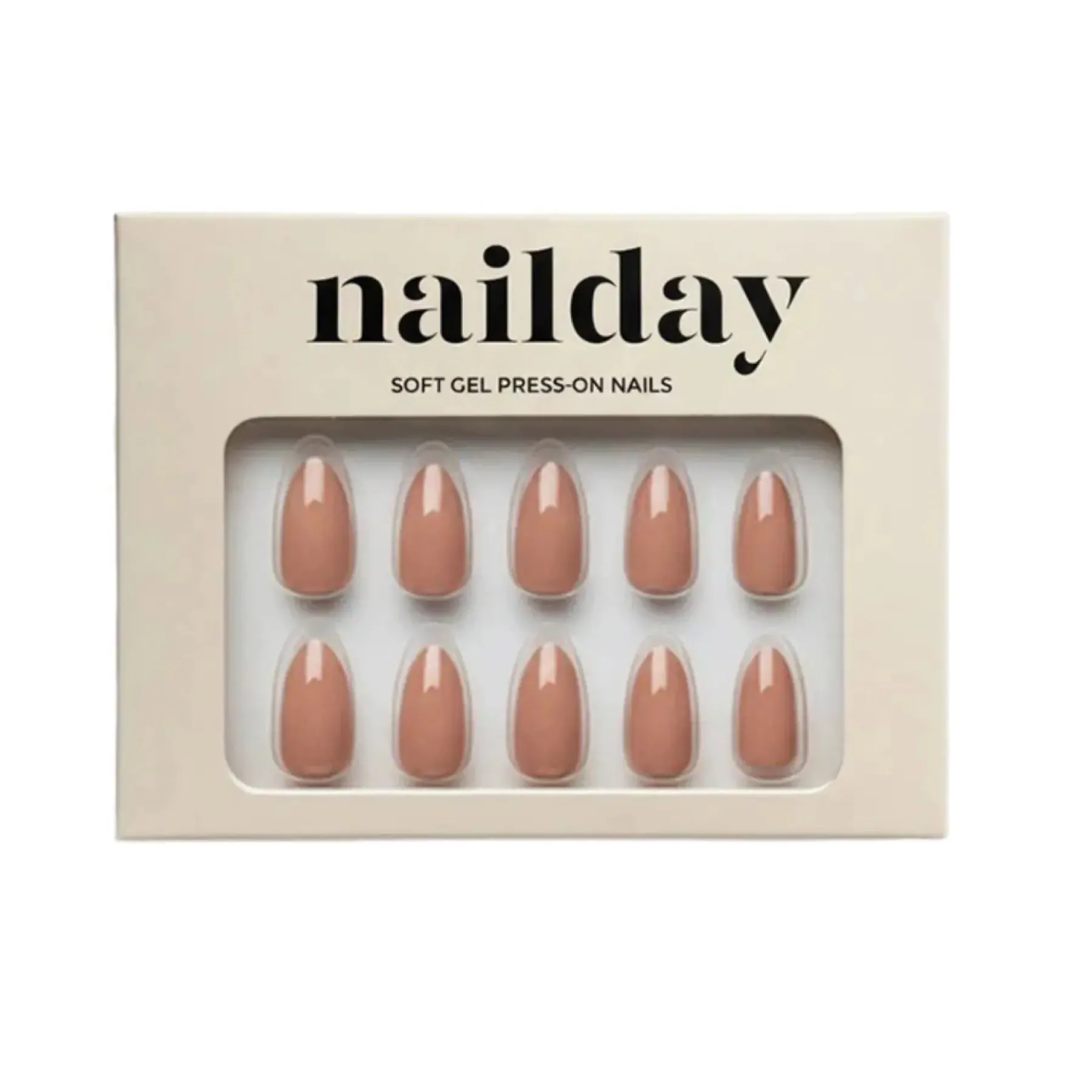 Clearance Soft Gel Press-On Nails Toffee Künstliche Nägel