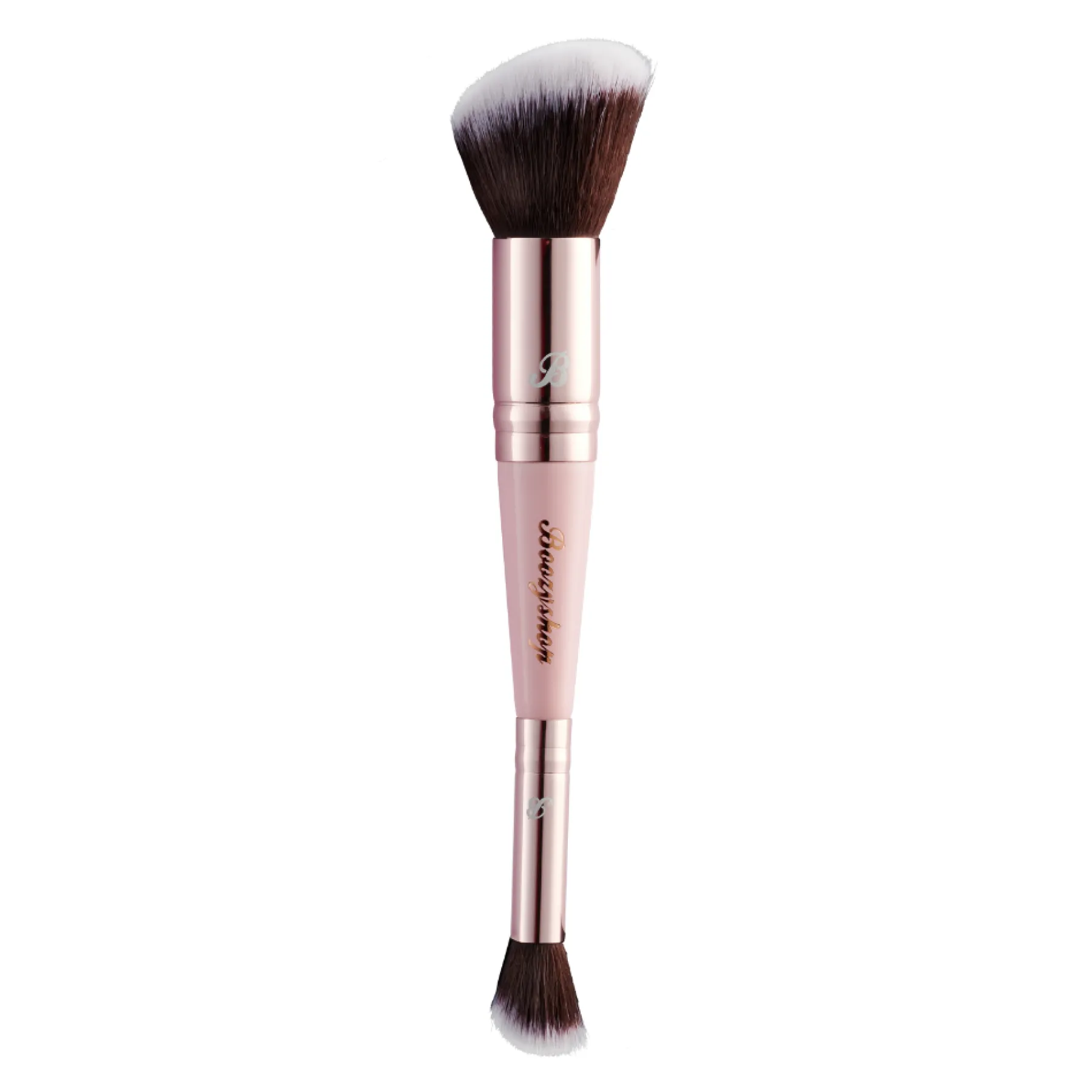 Sale Soft Pink and Gold Contour and Blush Duo Brush Tön Mehr|Rouge Pinsel