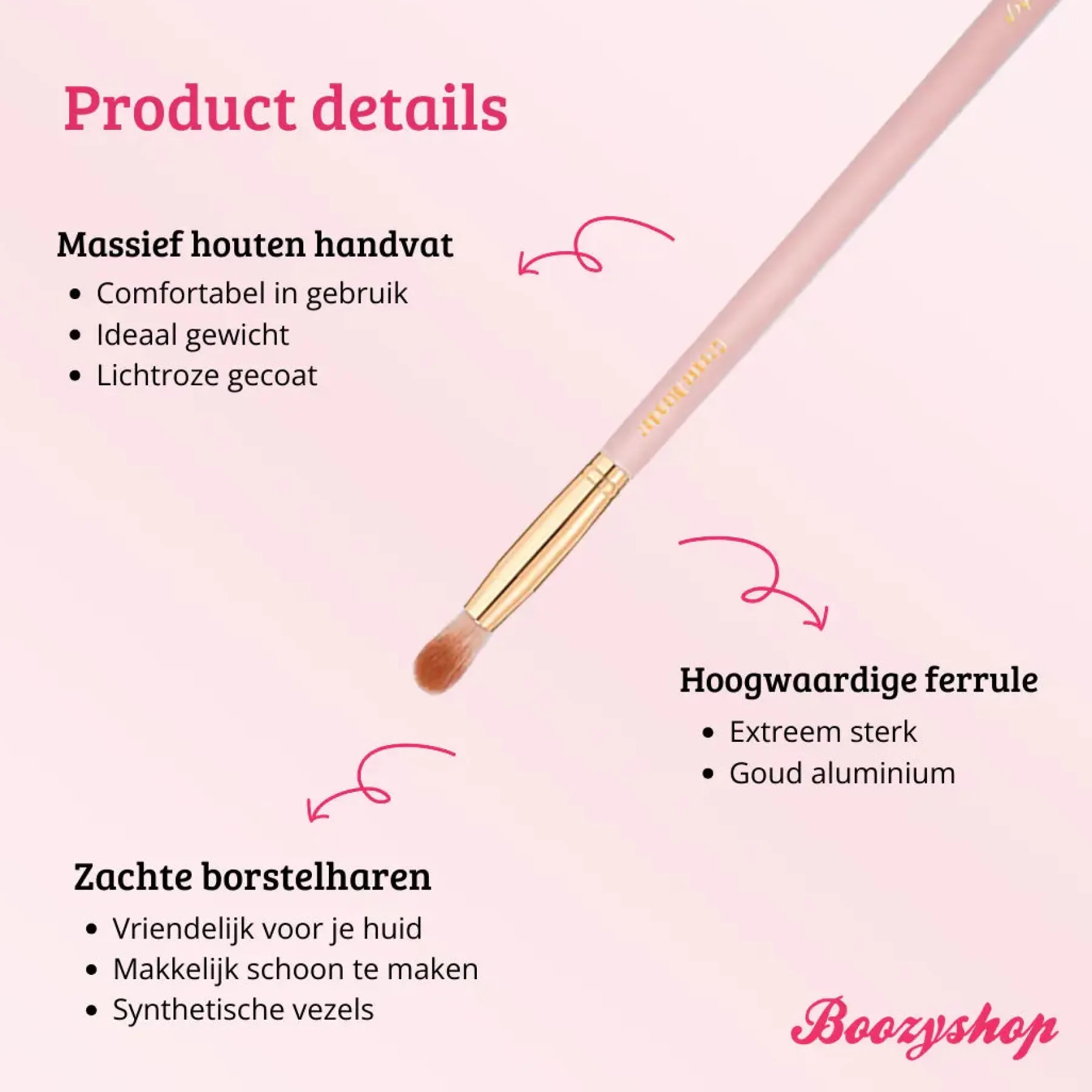 Sale Soft Pink & Gold Crease Blender Brush Tön Mehr