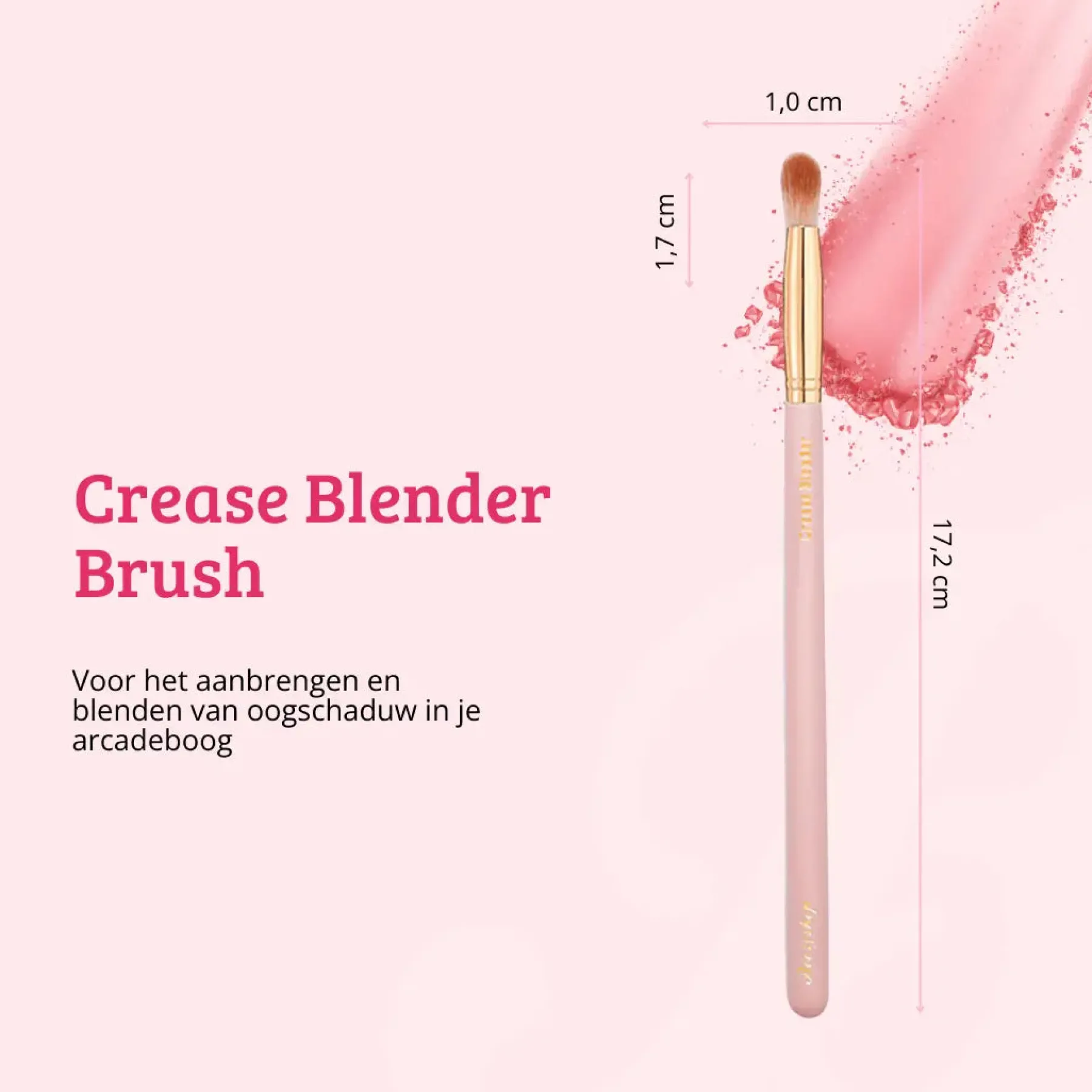 Sale Soft Pink & Gold Crease Blender Brush Tön Mehr