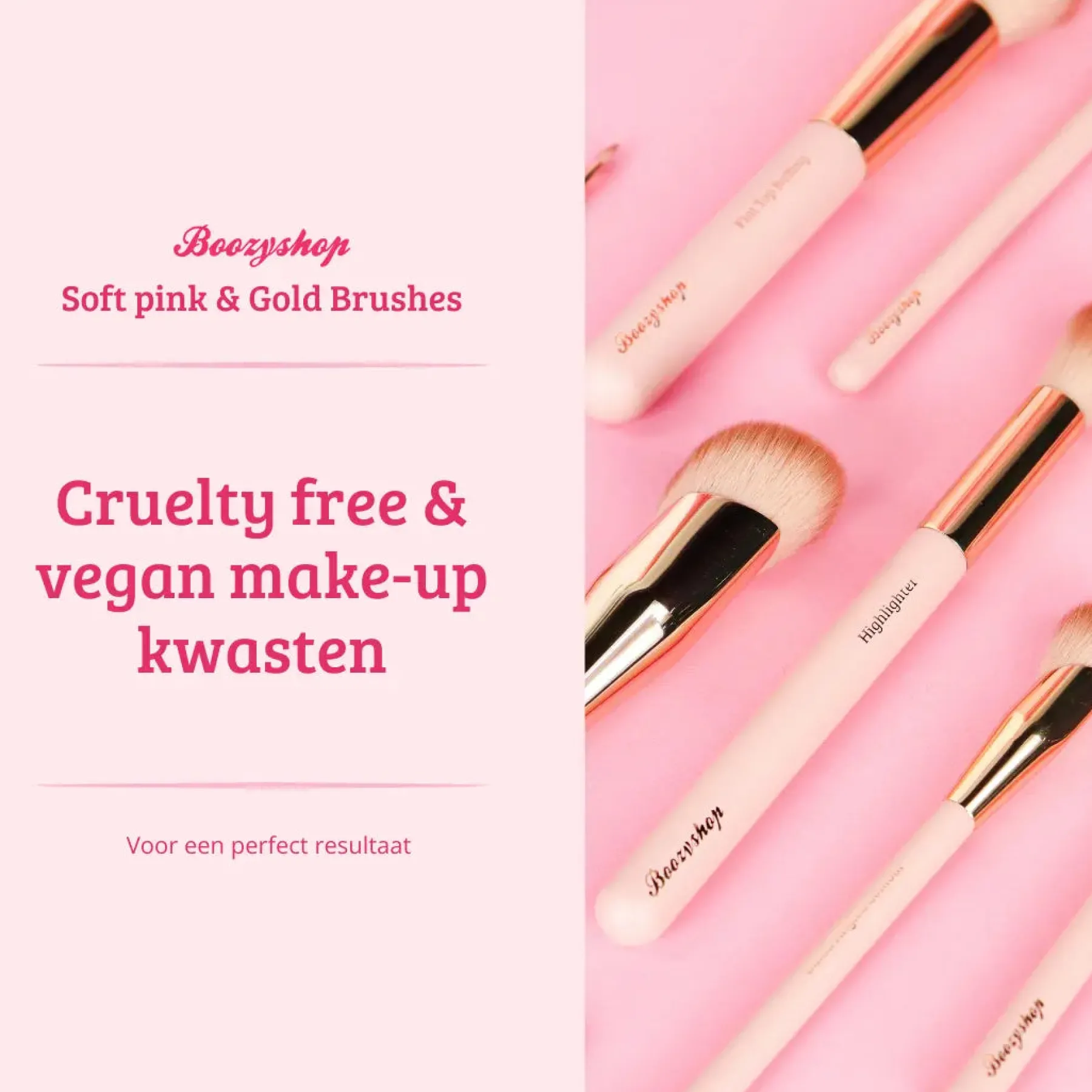 Online Soft Pink & Gold Eyeshadow Brush Lidschatten Pinsel|Tön Mehr
