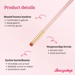 Online Soft Pink & Gold Eyeshadow Brush Lidschatten Pinsel|Tön Mehr