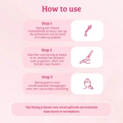 New Soft Pink & Gold Flat Top Buffing Brush Foundation|Tön Mehr