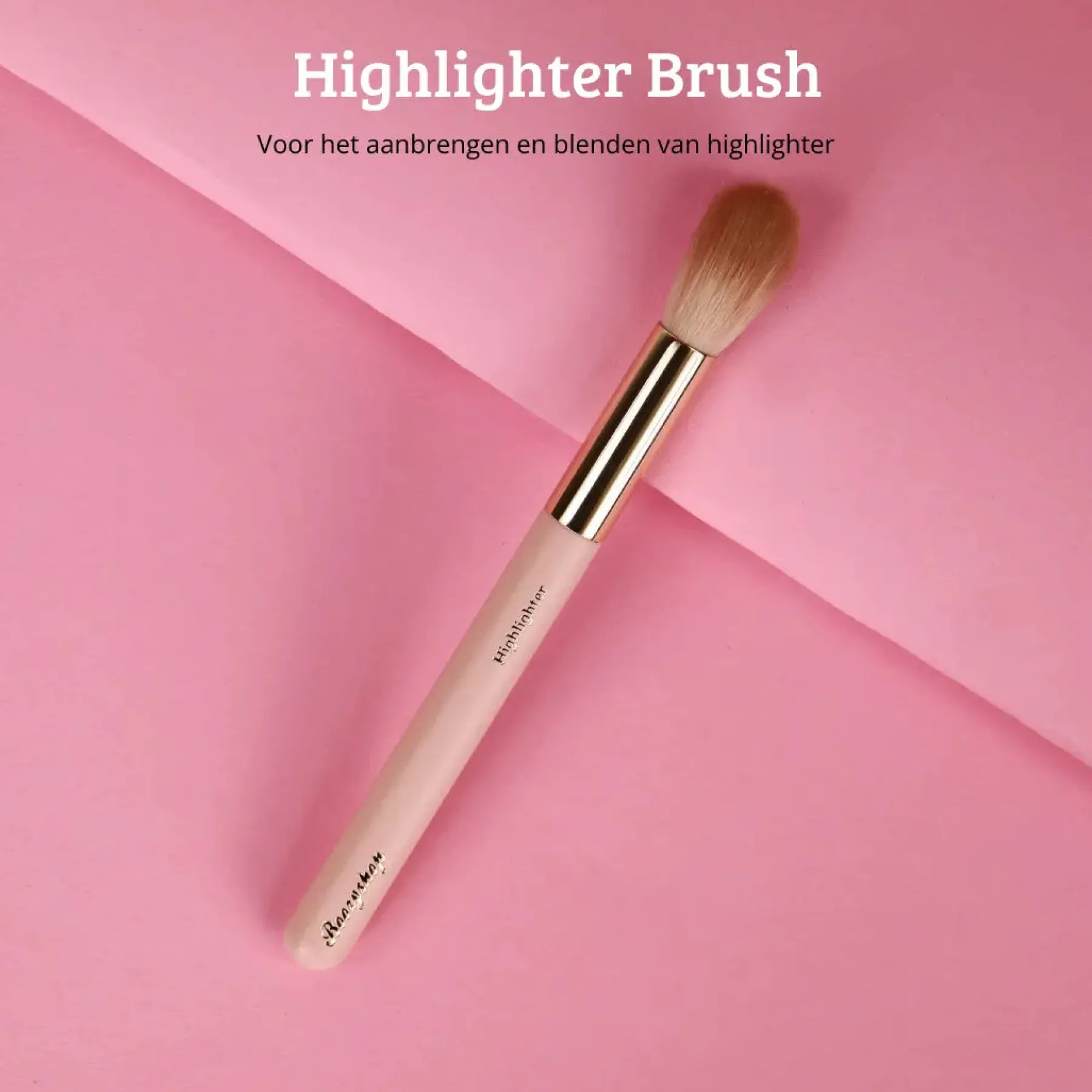 Hot Soft Pink & Gold Highlighter Brush Tön Mehr|Highlighter