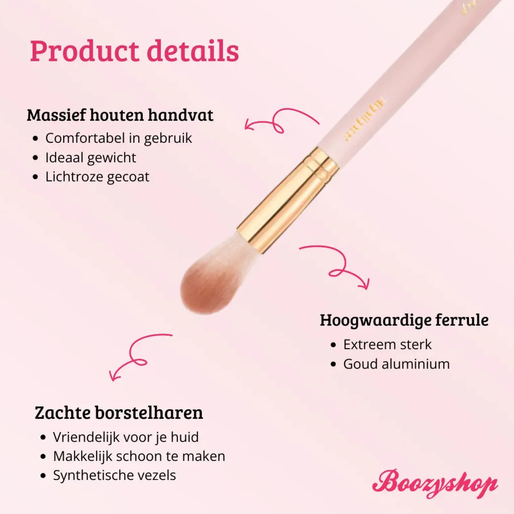 Hot Soft Pink & Gold Highlighter Brush Tön Mehr|Highlighter