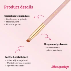 New Soft Pink & Gold Lash and Brow Brush Tön Mehr