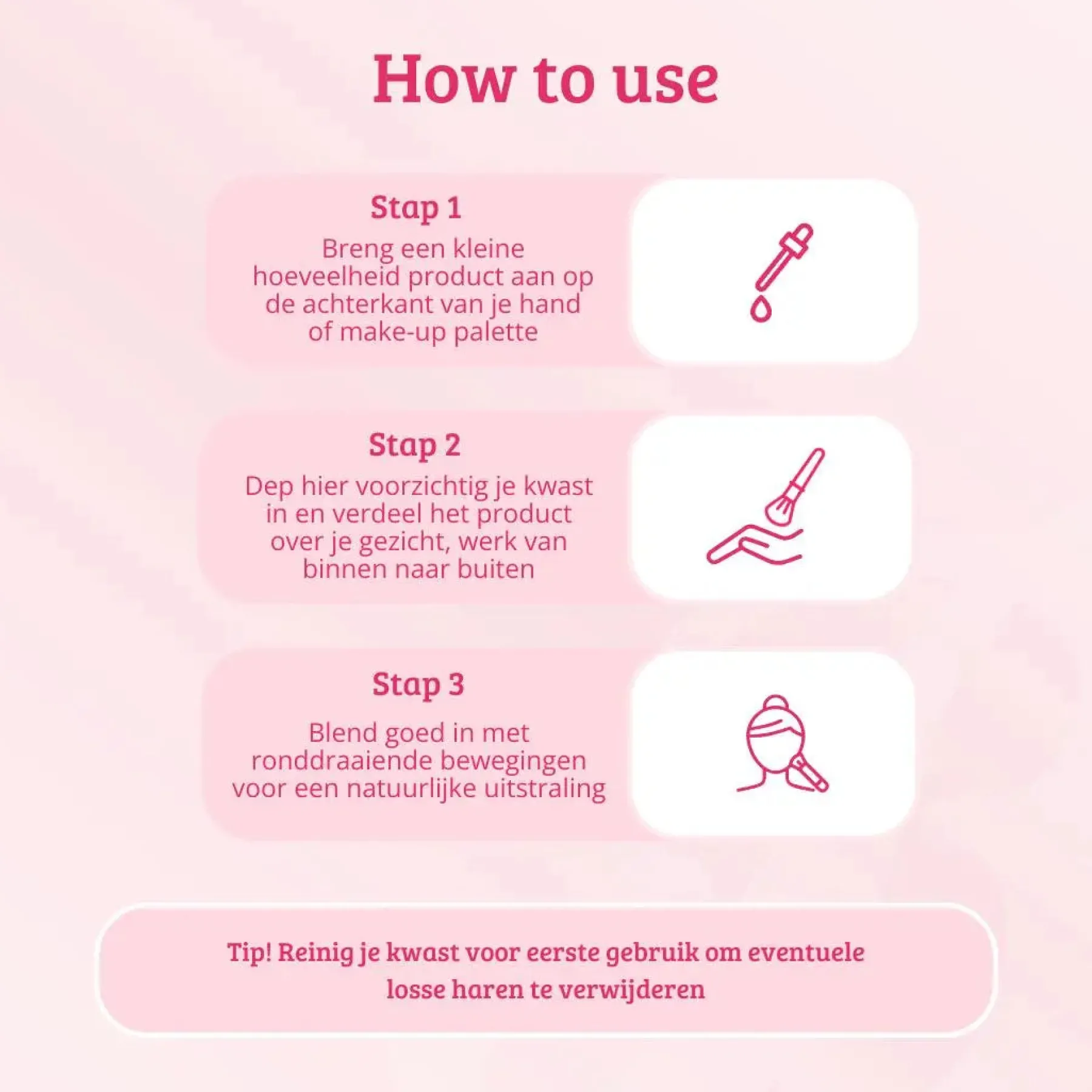 Sale Soft Pink & Gold Multifunctional Blending Brush Tön Mehr