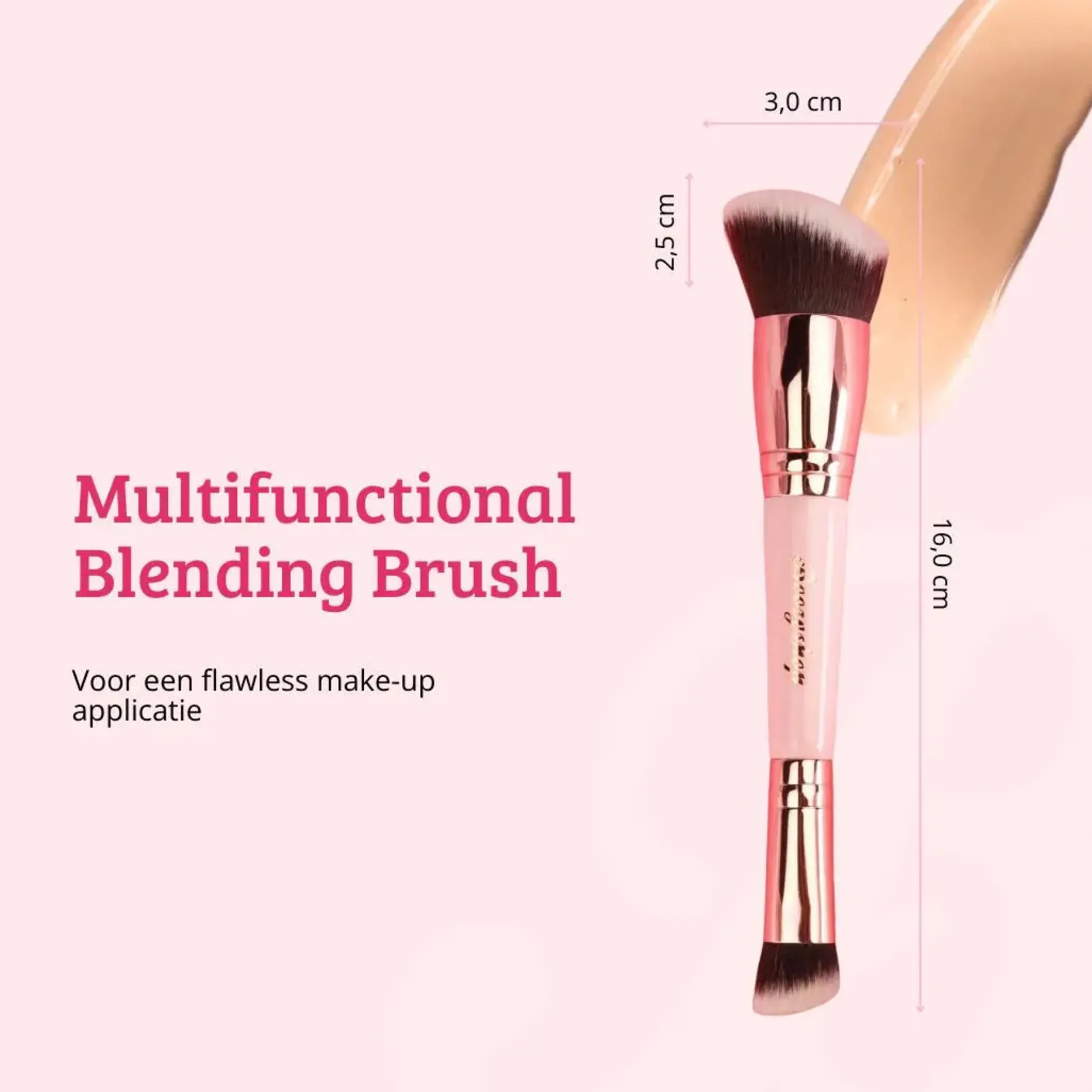 Sale Soft Pink & Gold Multifunctional Blending Brush Tön Mehr
