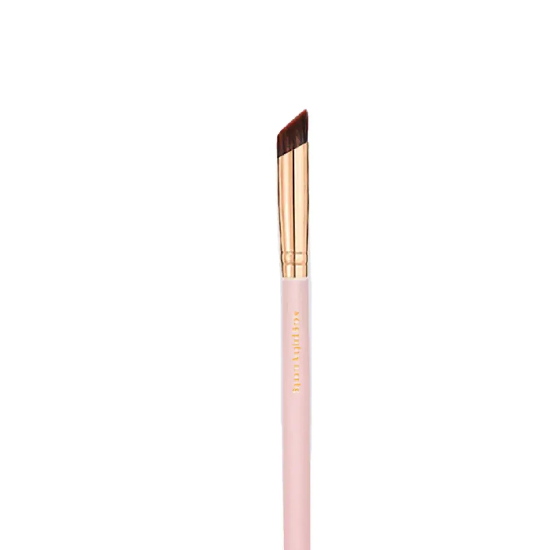 New Soft Pink & Gold Square Angled Brow Brush Tön Mehr