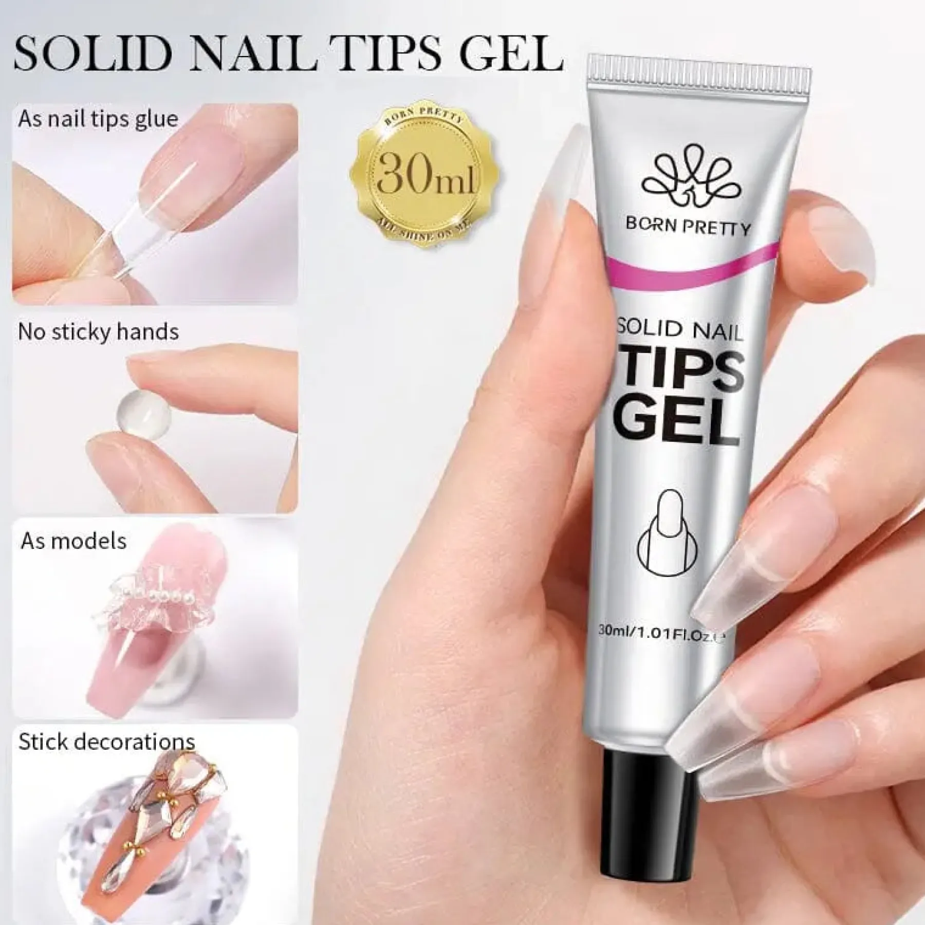 Outlet Solid Nail Tips Gel Künstliche Nägel|Veganer Nagellack
