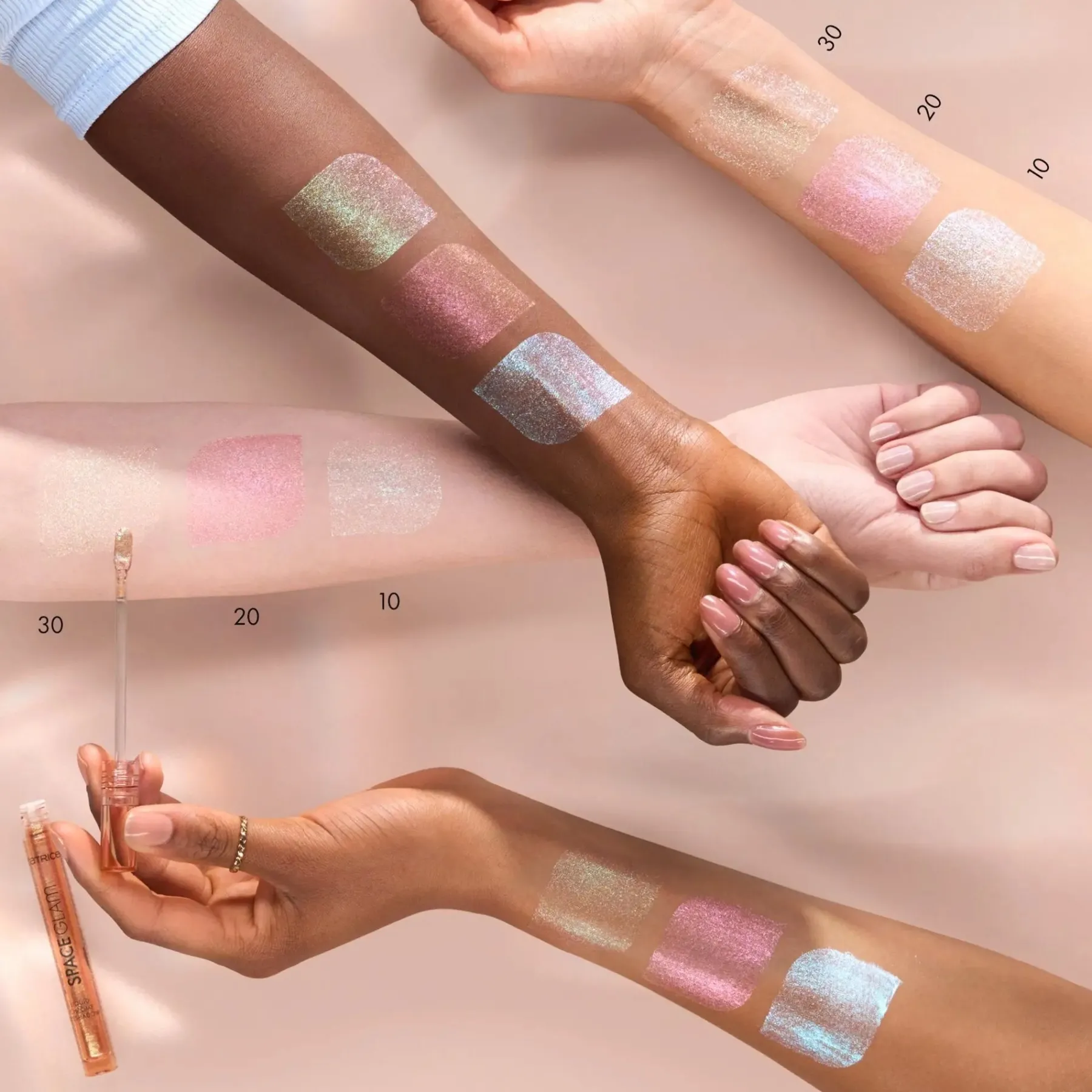 Sale Space Glam Liquid Chrome Eyeshadow 020 Cosmic Lights Lidschatten|Vegane Lidschatten