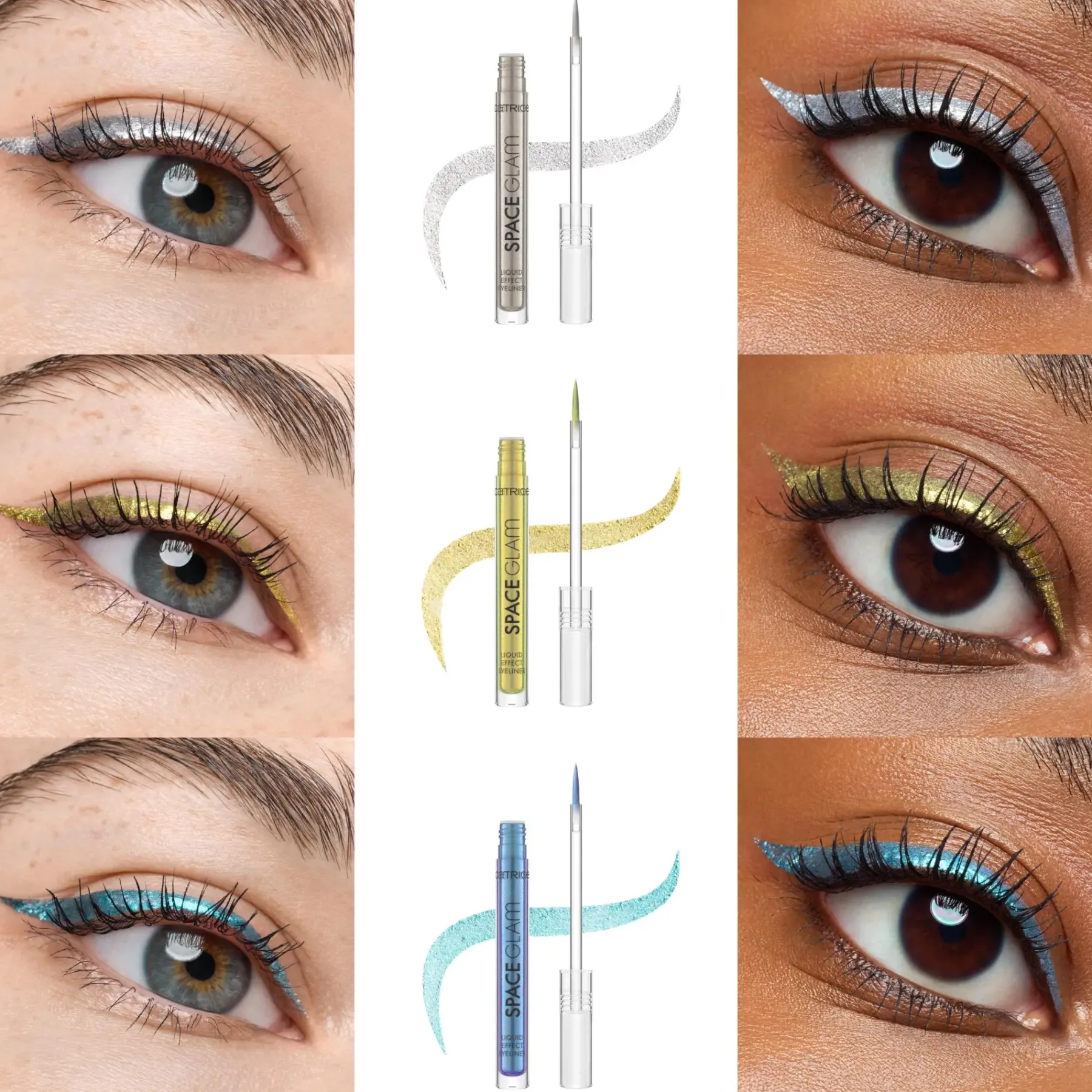 Best Space Glam Liquid Effect Eyeliner 030 Cosmic Chrome Vegan Eyeliner|Eyeliner
