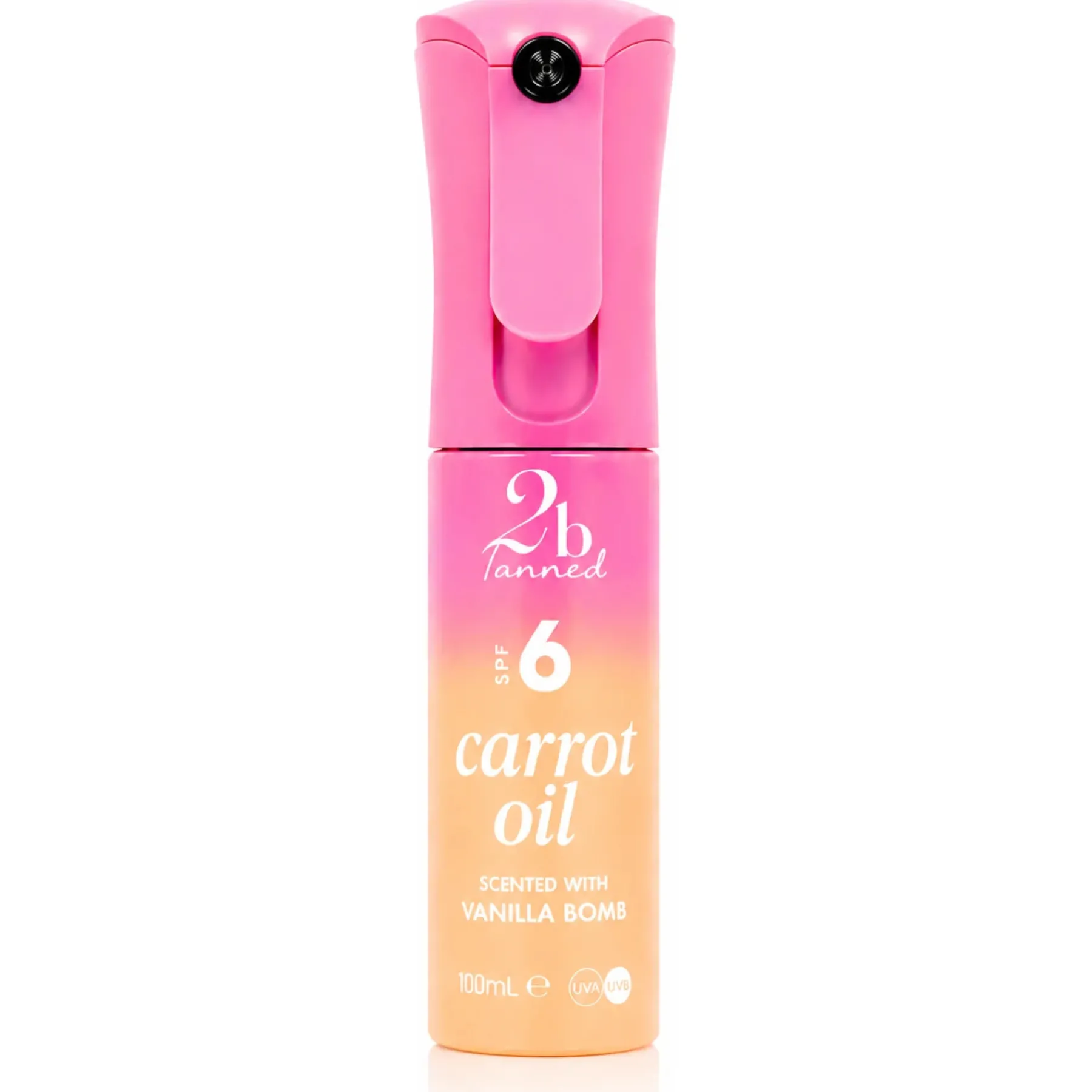 New SPF 6 Carrot Oil Vanilla Bomb Tanning Spray|Vegan Tanning