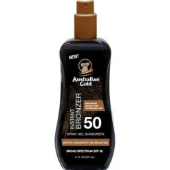 SPF 50 Spray Gel With Bronzer Tanning Spray|Instant Tan
