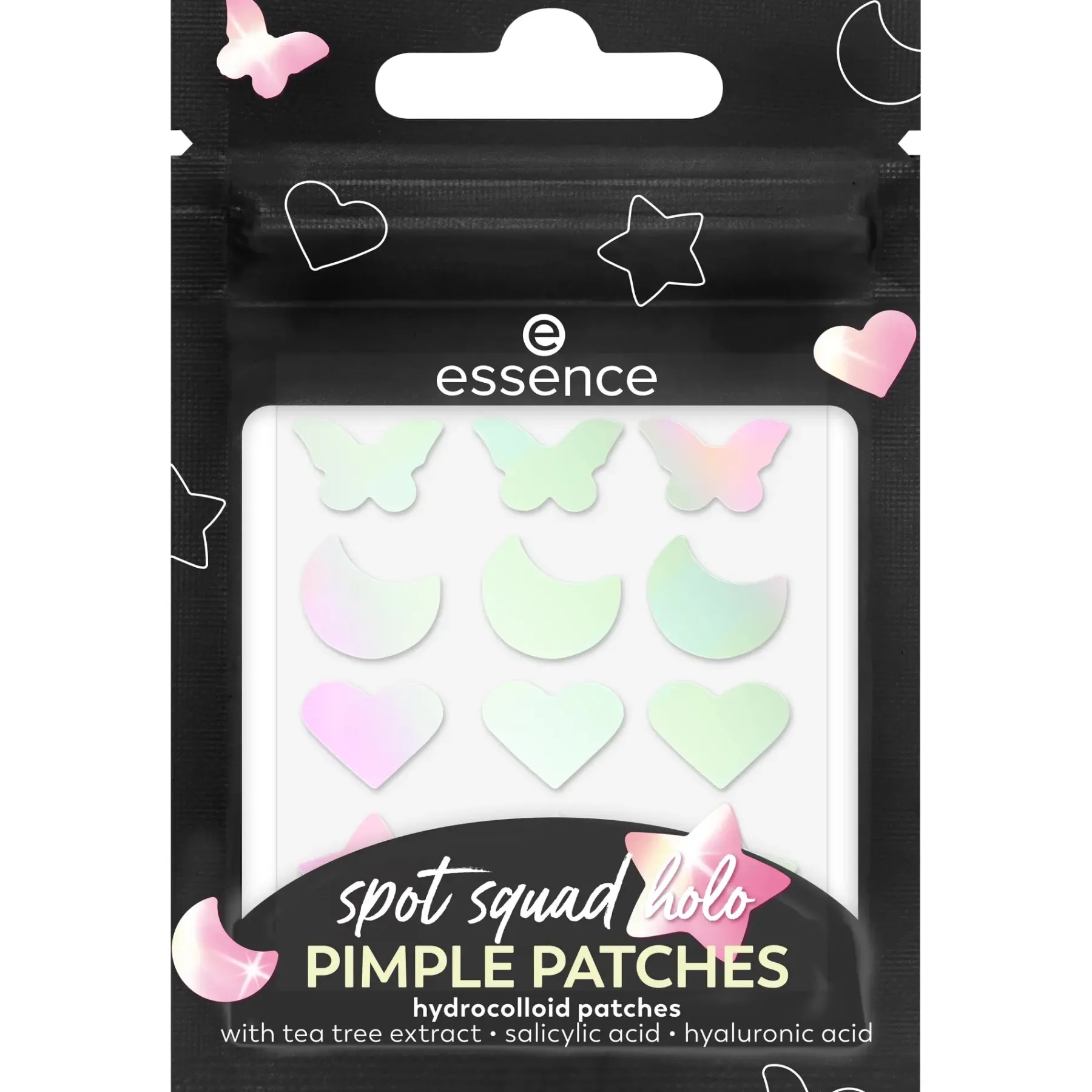 New Spot Squad Holo Pimple Patches 10 Starlight Vibes Vegan Pflege|Hauptzutat