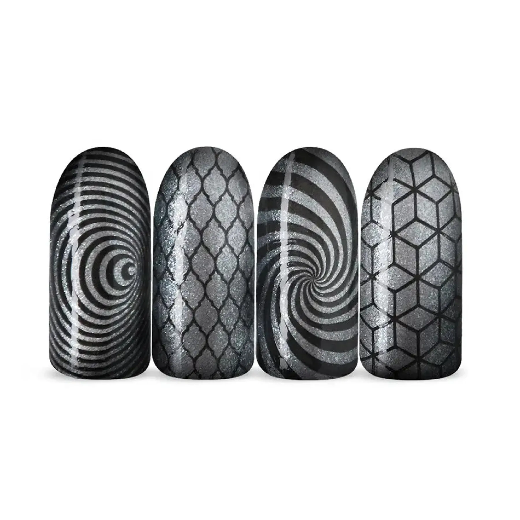 Stamping Nail Polish Cat Eye SP30 Magnetic Silver Cat Eye Nagellack|3. Nagellak