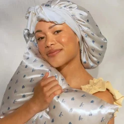 Discount Standard Satin Pillowcase Pearlized Cream & Coastal Blue Kopfkissenbezüge|Hair Growth