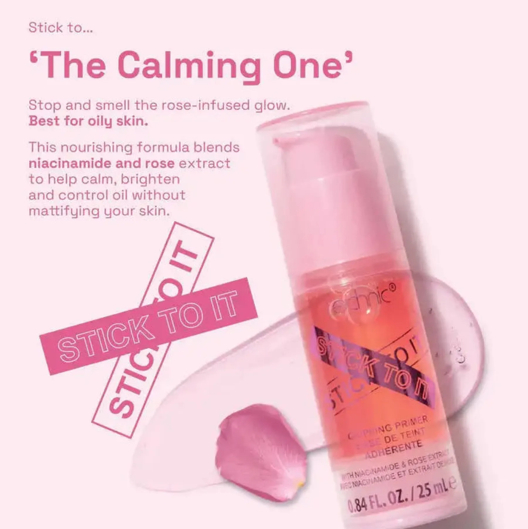 Best Stick To It Gripping Primer Pink Make-Up Primer|Vegan Makeup Primer