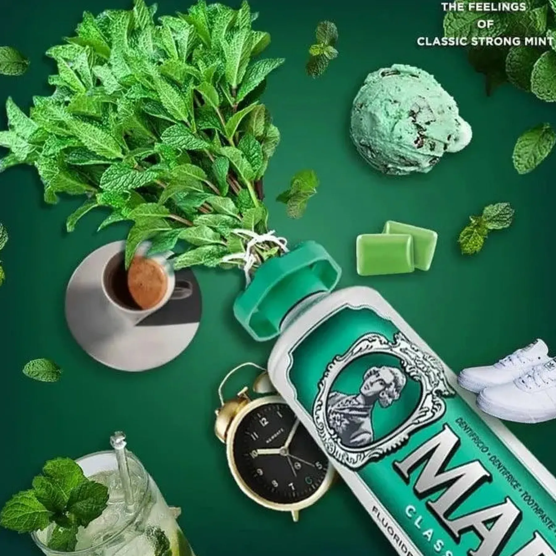 Outlet Strong Mint Toothpaste 85 ml Vegan Pflege|Zahnpasta