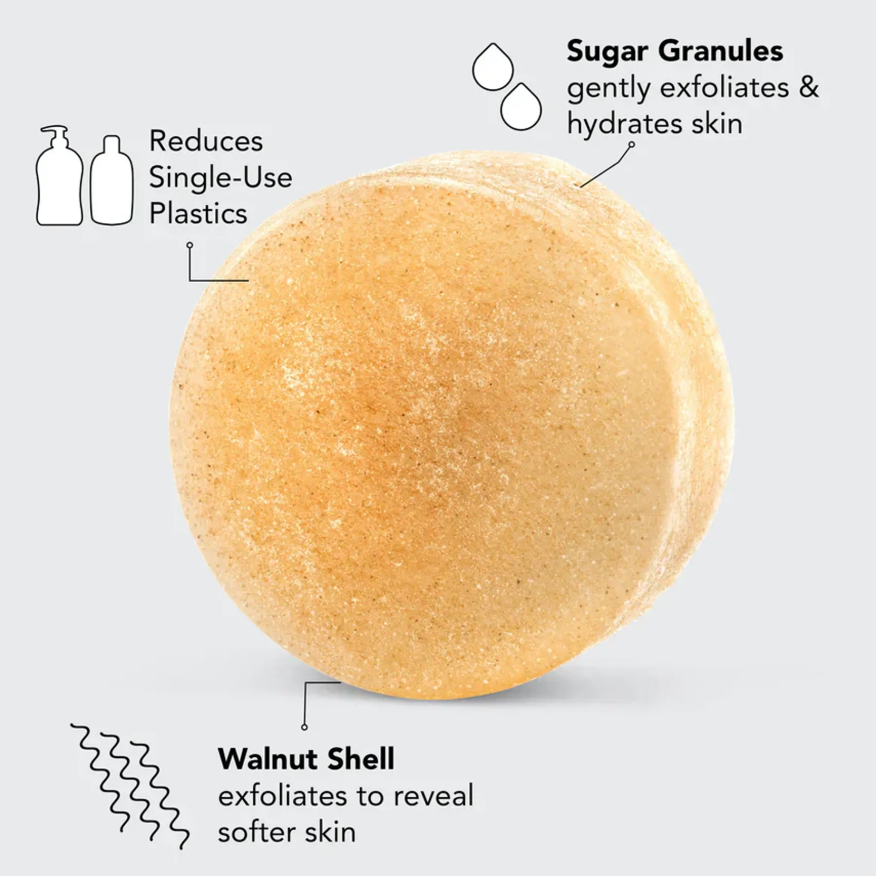 Online Sugar Exfoliating Solid Body Scrub Everything Shower|Körperpeelings