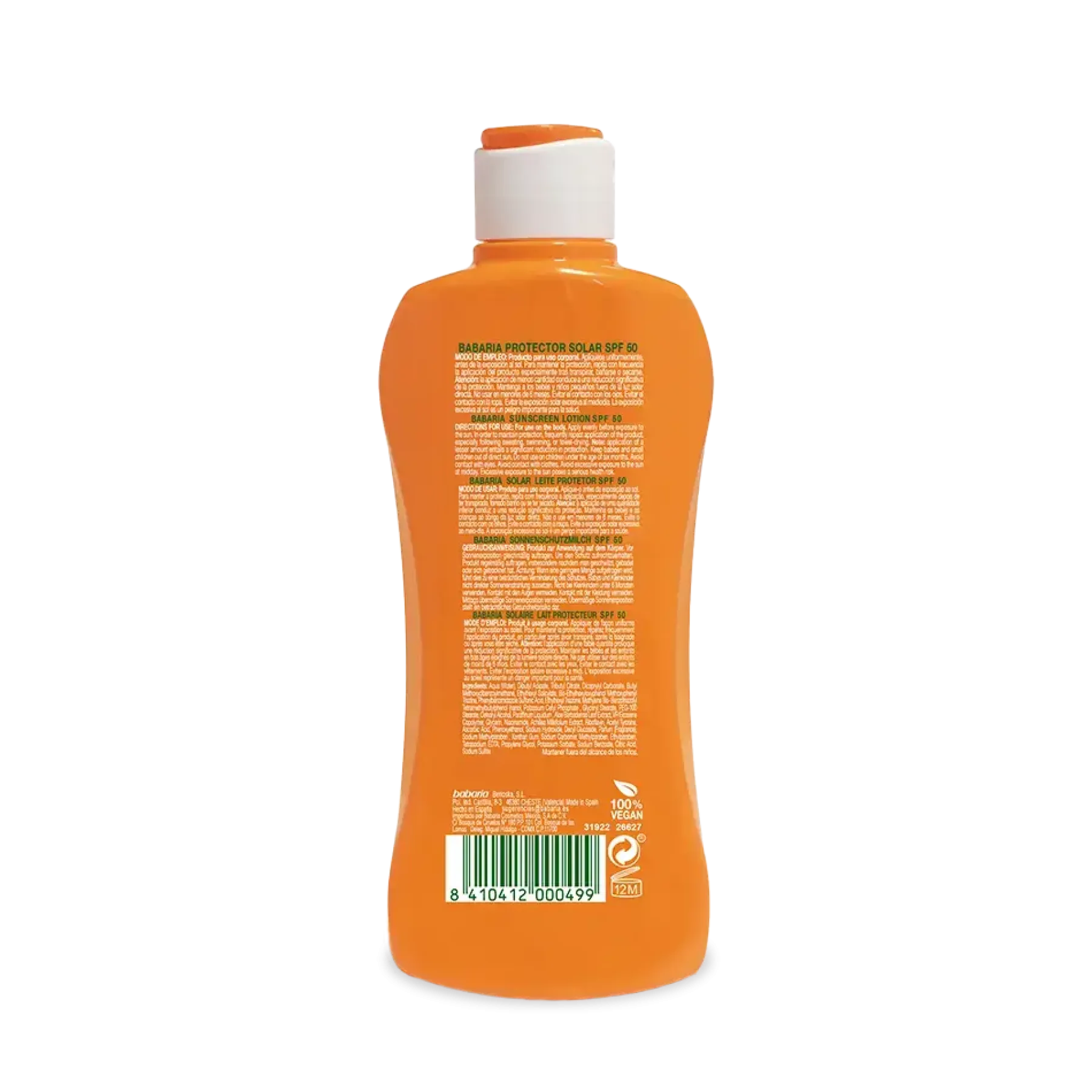Hot Suncreen Lotion Aloe Vera SPF 50 Vegan Pflege|Hauptzutat