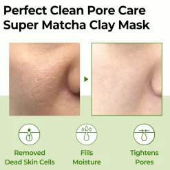 New Super Matcha Pore Clean Clay Mask Wash Off Masken|Vegan Pflege