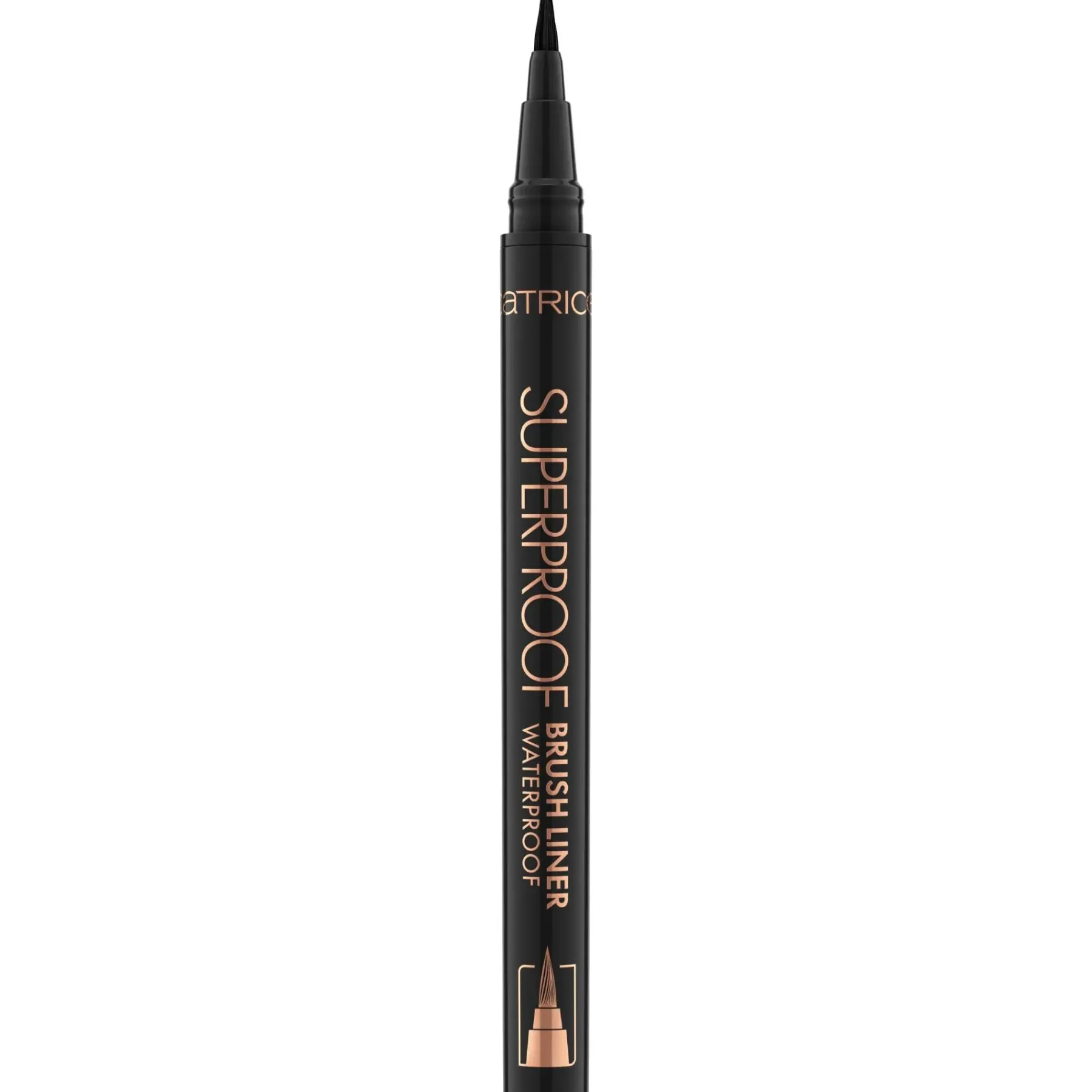 Hot Superproof Brush Liner Waterproof 010 Midnight Black Vegan Eyeliner|Eyeliner