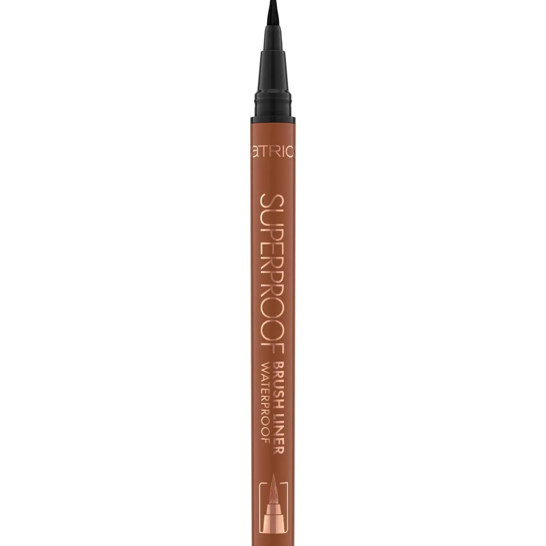 Hot Superproof Brush Liner Waterproof 020 Cocoa Brown Vegan Eyeliner|Eyeliner