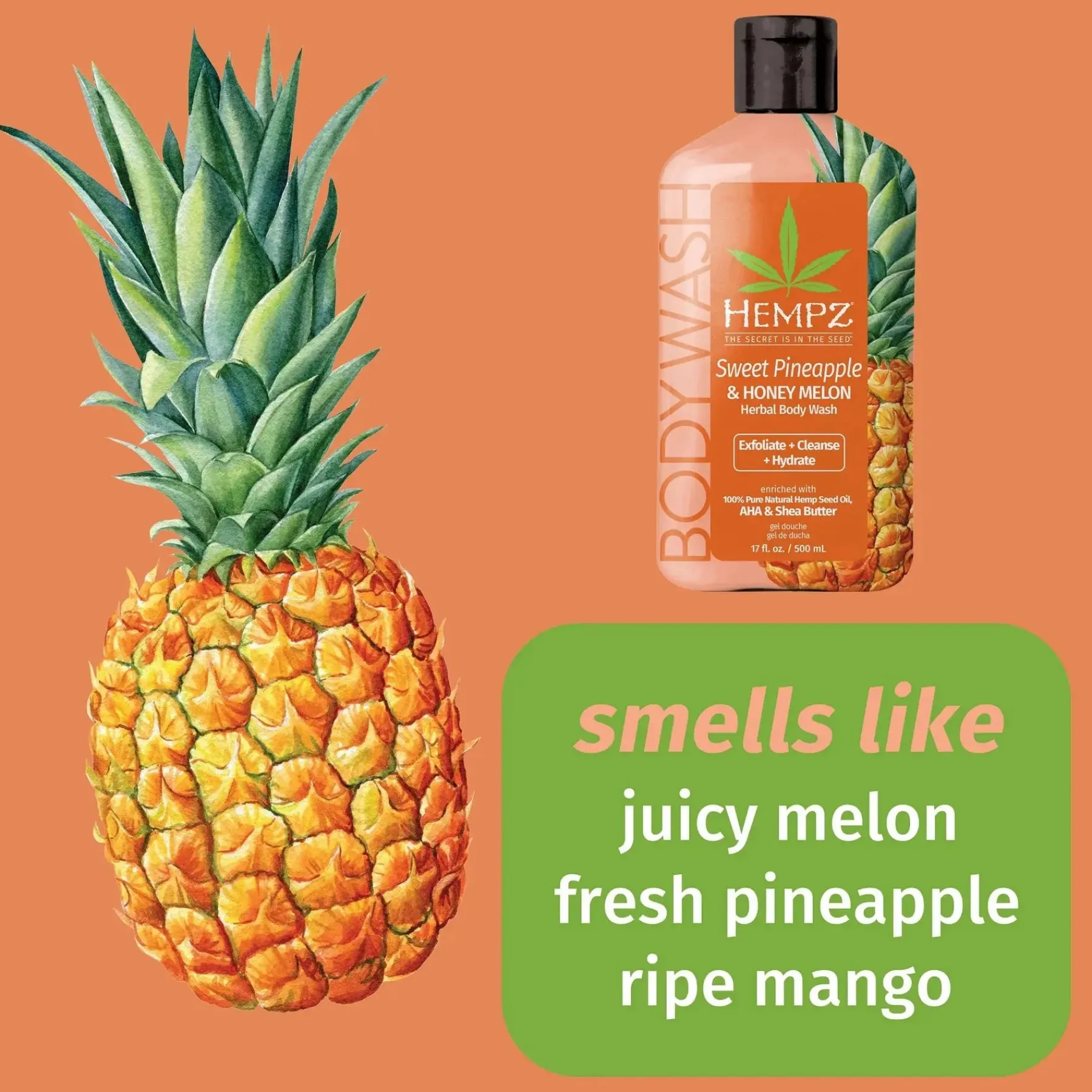 Best Sweet Pineapple & Honey Melon Herbal Body Wash Hauptzutat|Duschgel