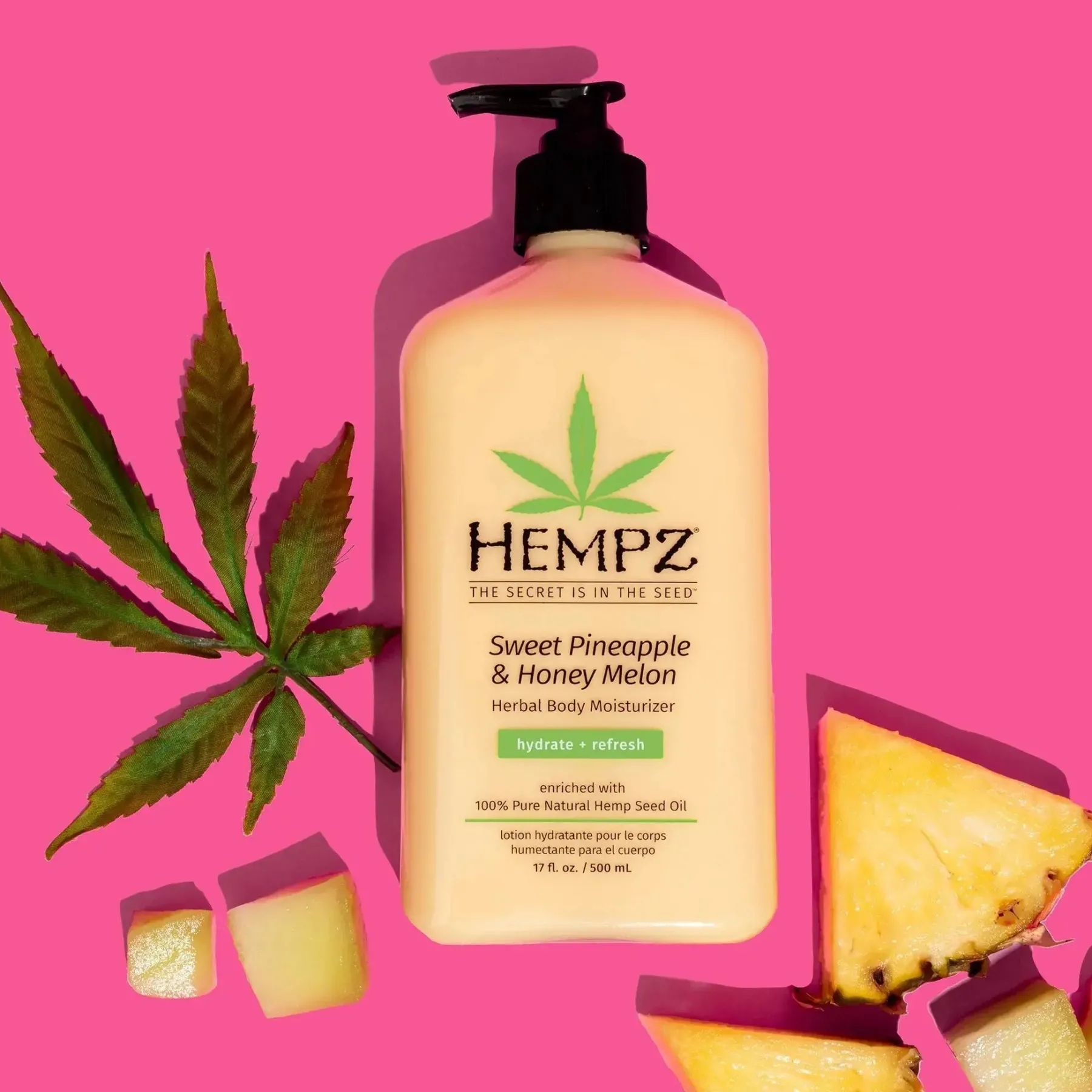 Clearance Sweet Pineapple & Honey Melon Herbal Body Moisturizer 500 ml. Everything Shower|Körperlotion