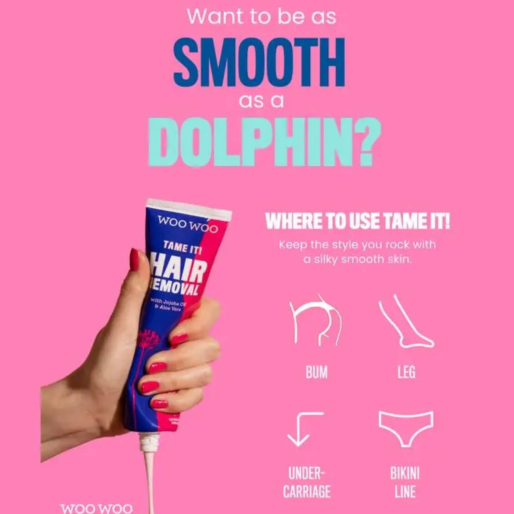 Hot Tame It! Vegan In-Shower Hair Removal Cream Vegan Pflege|Hauptzutat