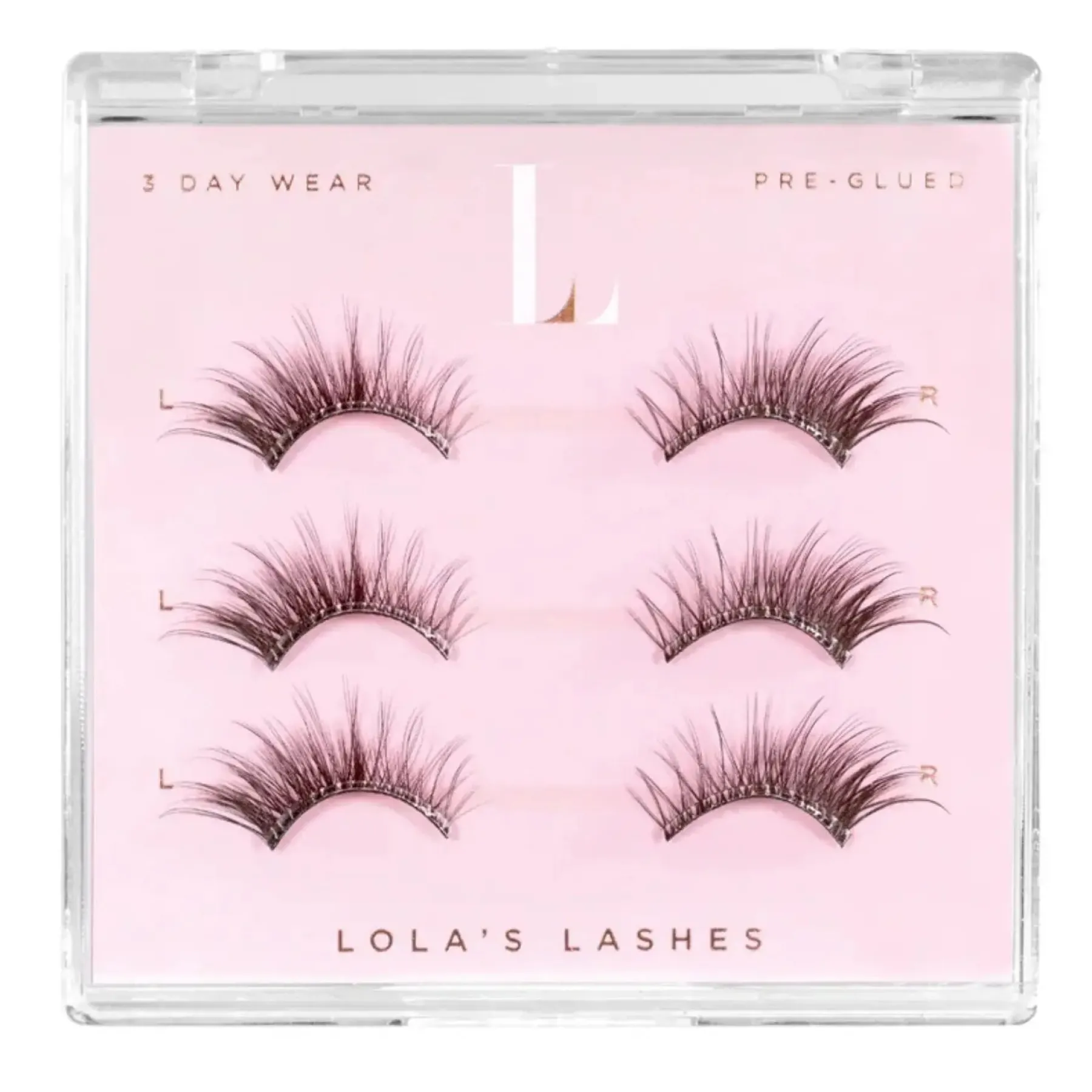 New Tapered Flick Half Lashes Brown Künstliche Wimpern