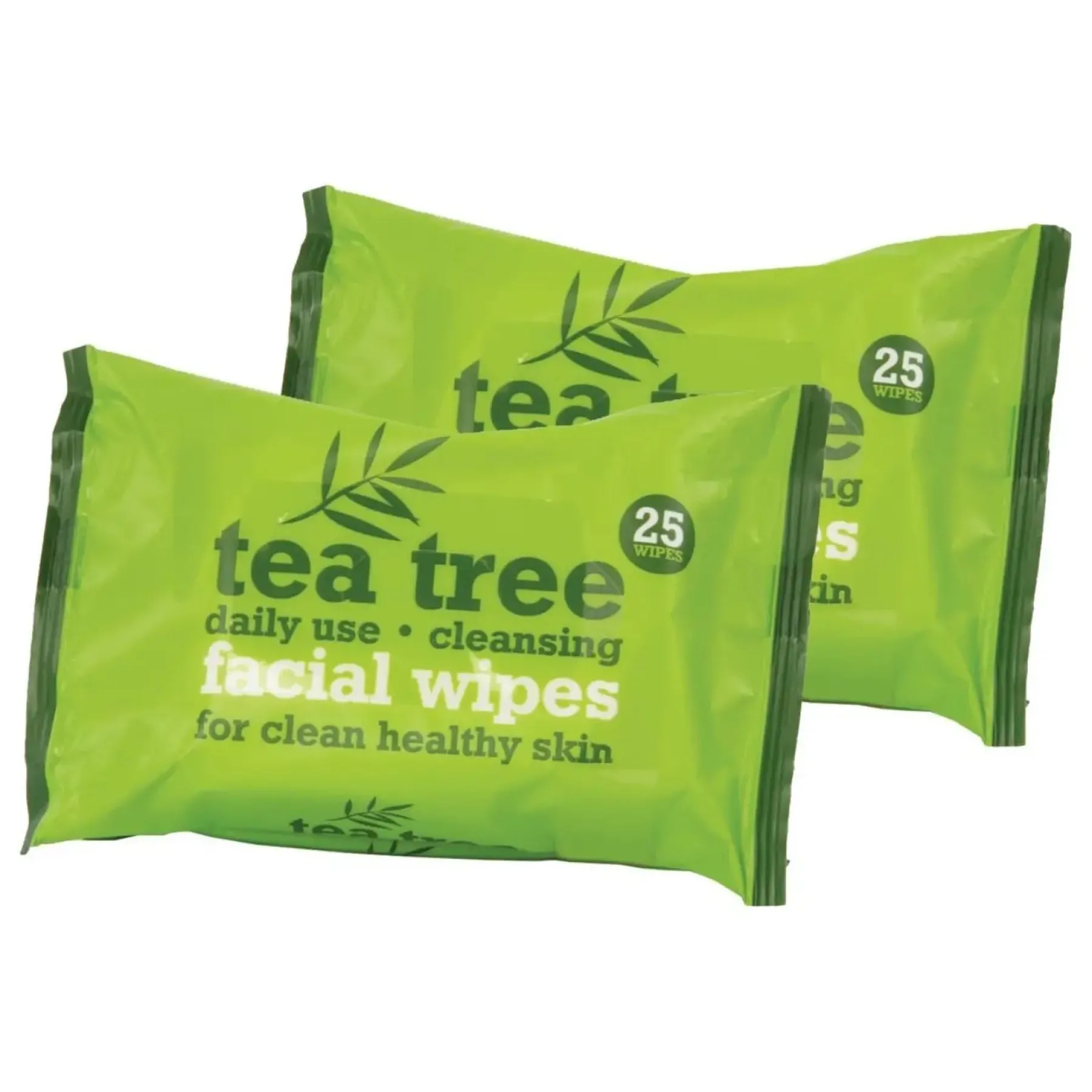 Best Tea Tree Facial Wipes Twin Pack Vegan Pflege|Reinigungsmittel