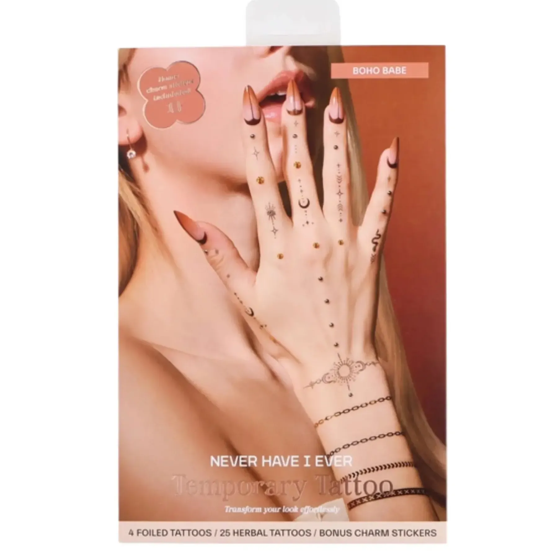 Online Temporary Tattoo Set Boho Baby Face Jewels