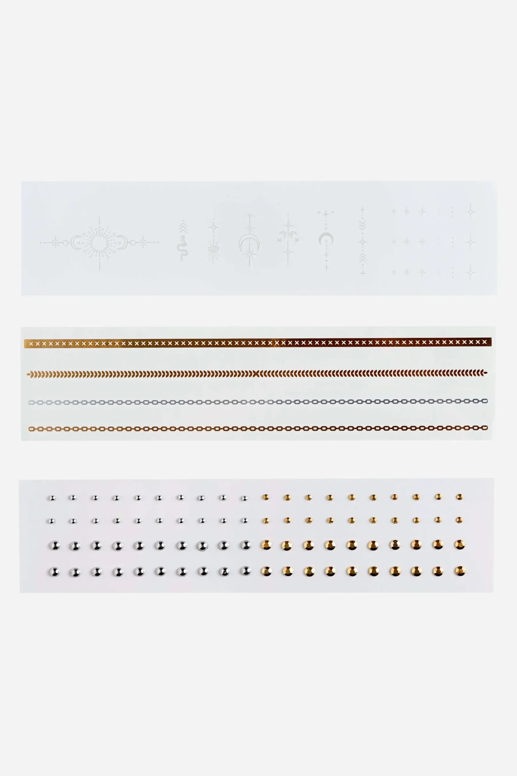 Online Temporary Tattoo Set Boho Baby Face Jewels