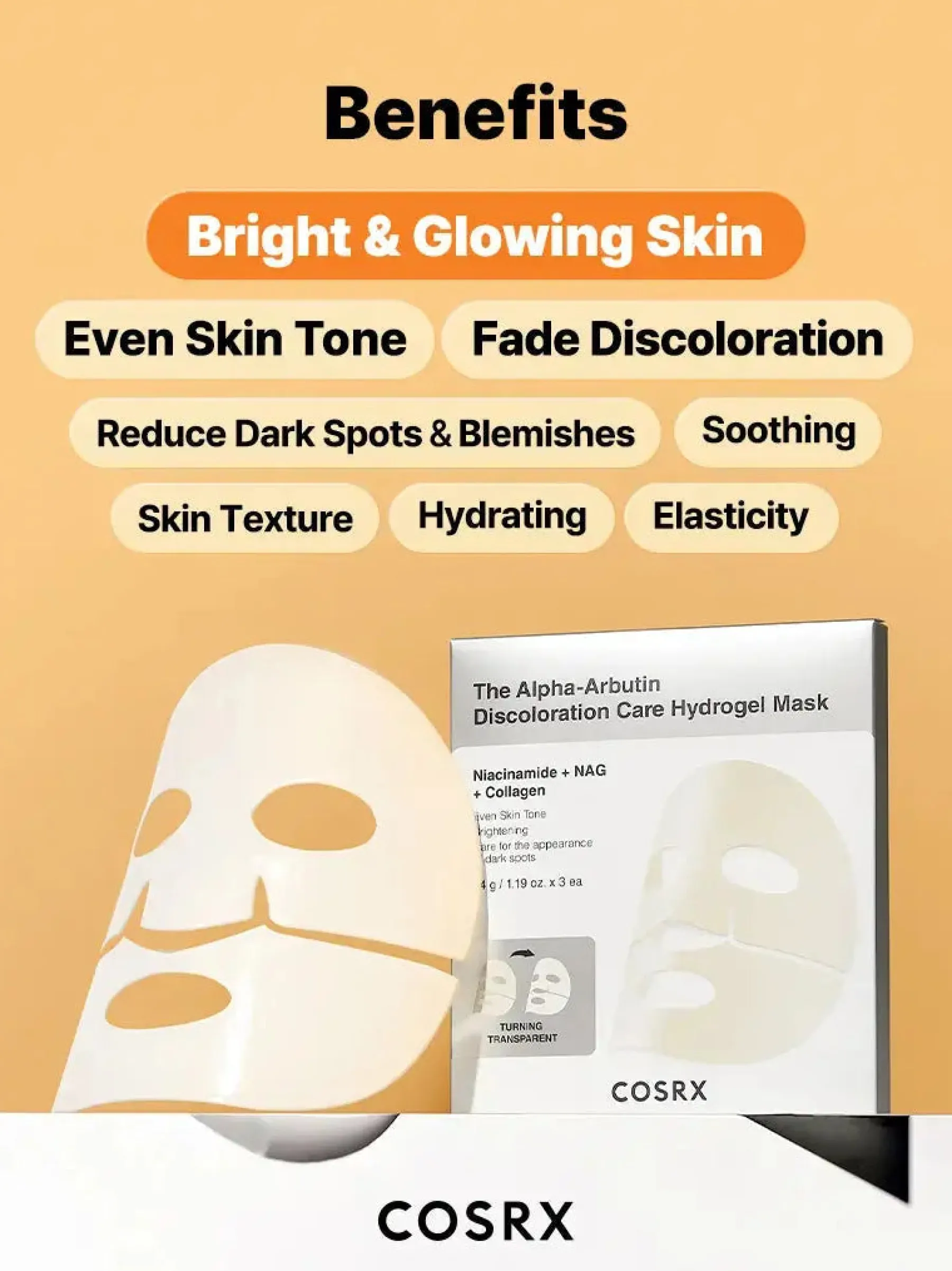 Outlet The Alpha-Arbutin Discoloration Care Hydrogel Mask 3-Pack Hauptzutat|Korean Skincare Routine