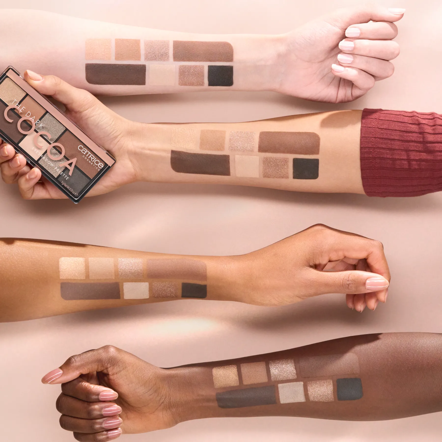 Hot The Dark Cocoa Eyeshadow Palette Lidschatten|Vegane Lidschatten