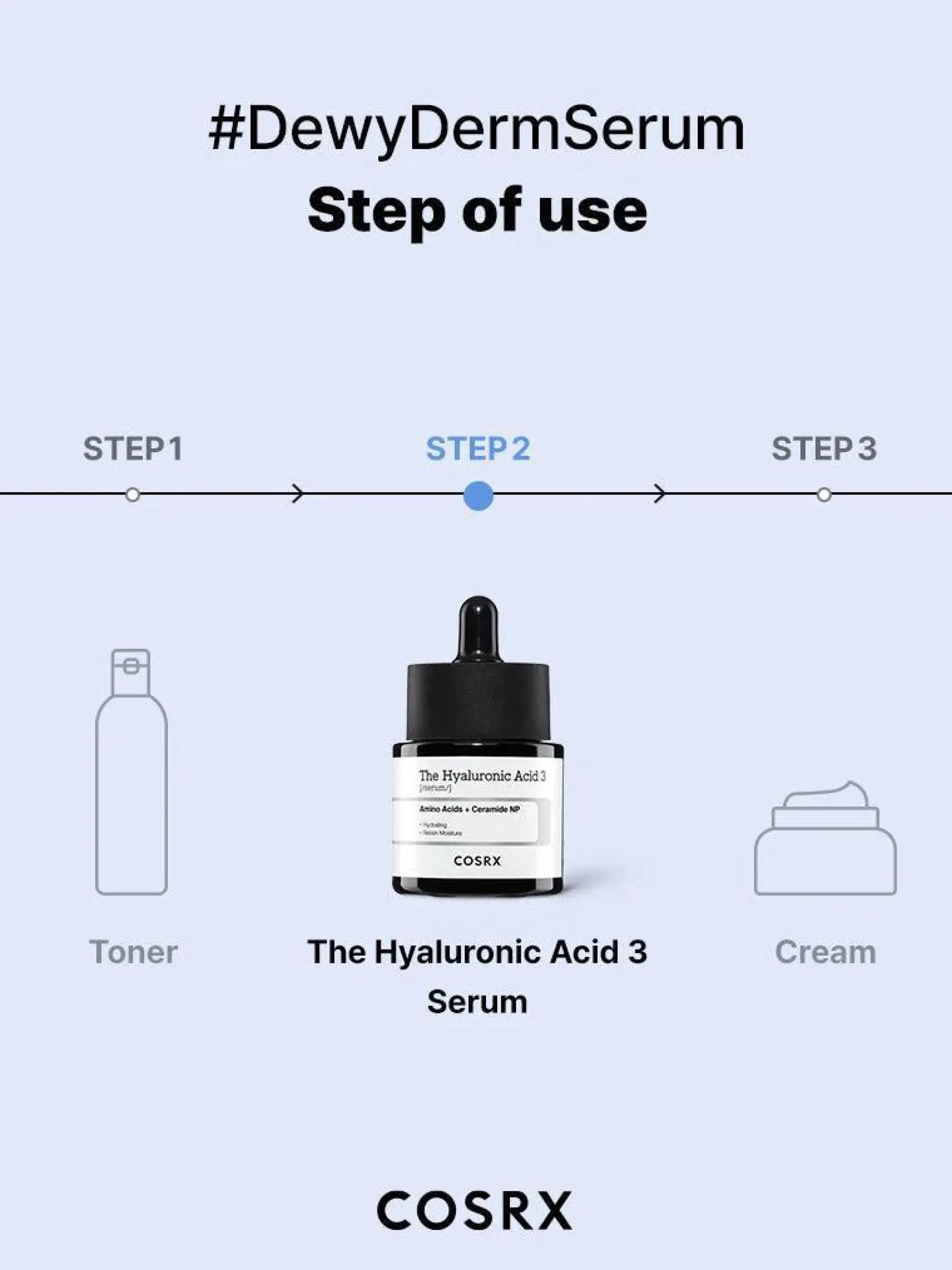 The Hyaluronic Acid 3 Serum Hauptzutat|Feuchtigkeitsspendendes Serum