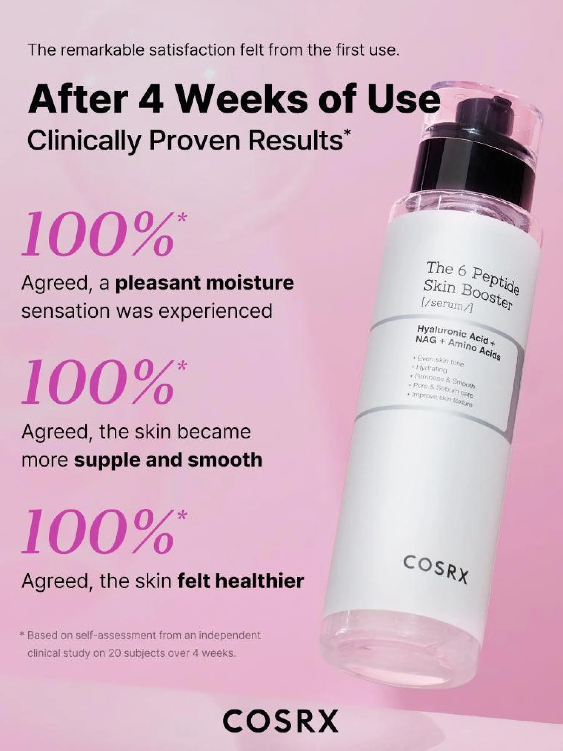 New The 6 Peptide Skin Booster Serum Hauptzutat|Feuchtigkeitsspendendes Serum